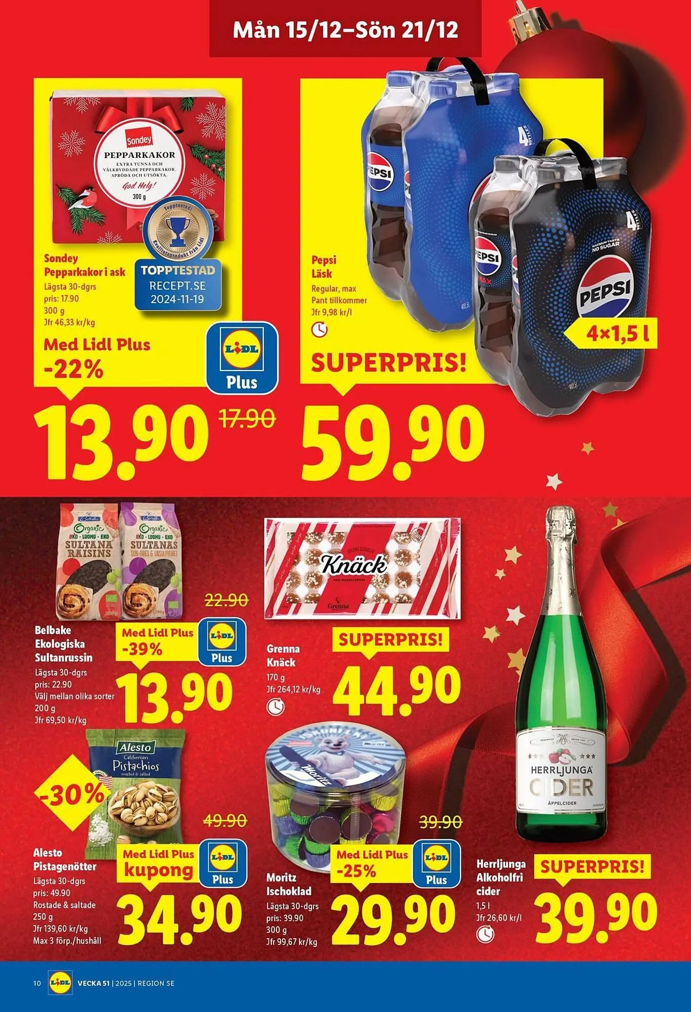 Lidl reklamblad från 15 december till 21 december 2025 - Reklamblad sidor 10