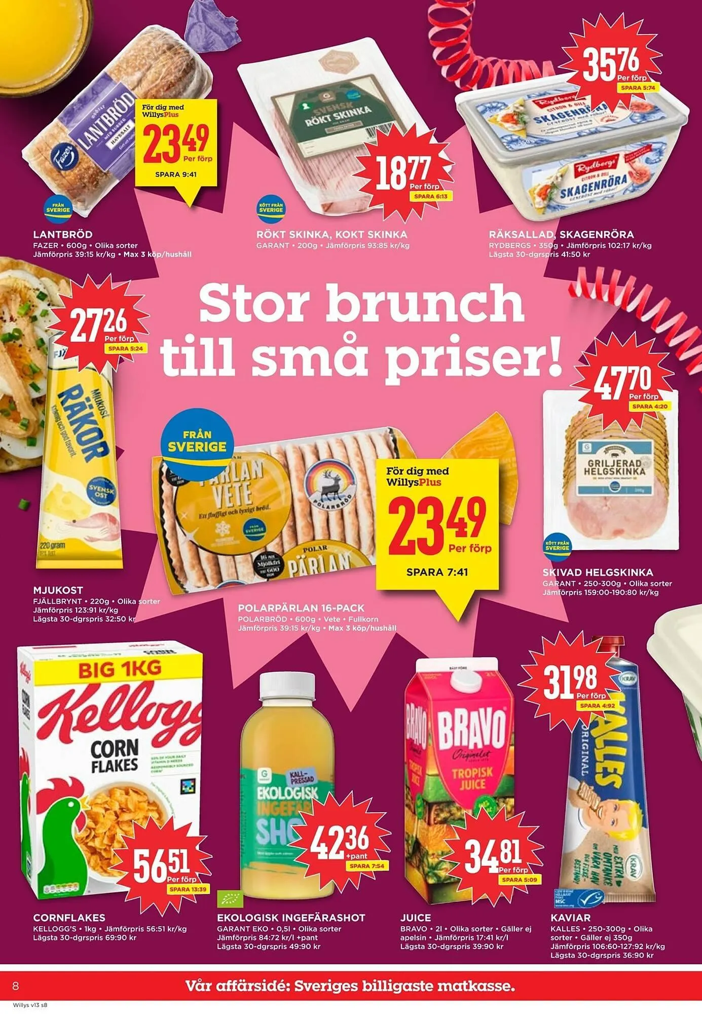 Willys reklamblad från 23 mars till 29 mars 2026 - Reklamblad sidor 8