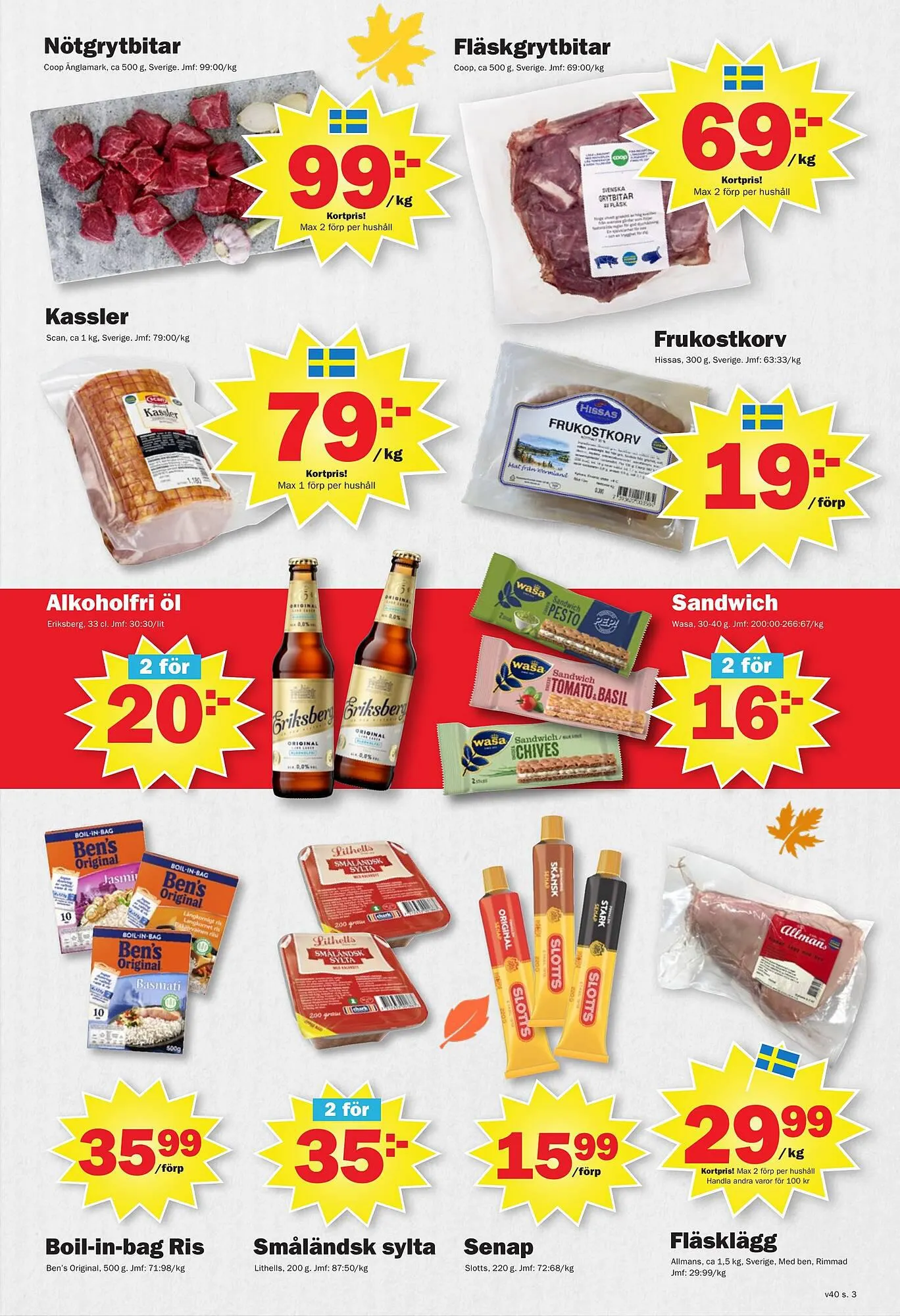 Pekås reklamblad från 2 oktober till 8 oktober 2023 - Reklamblad sidor 3