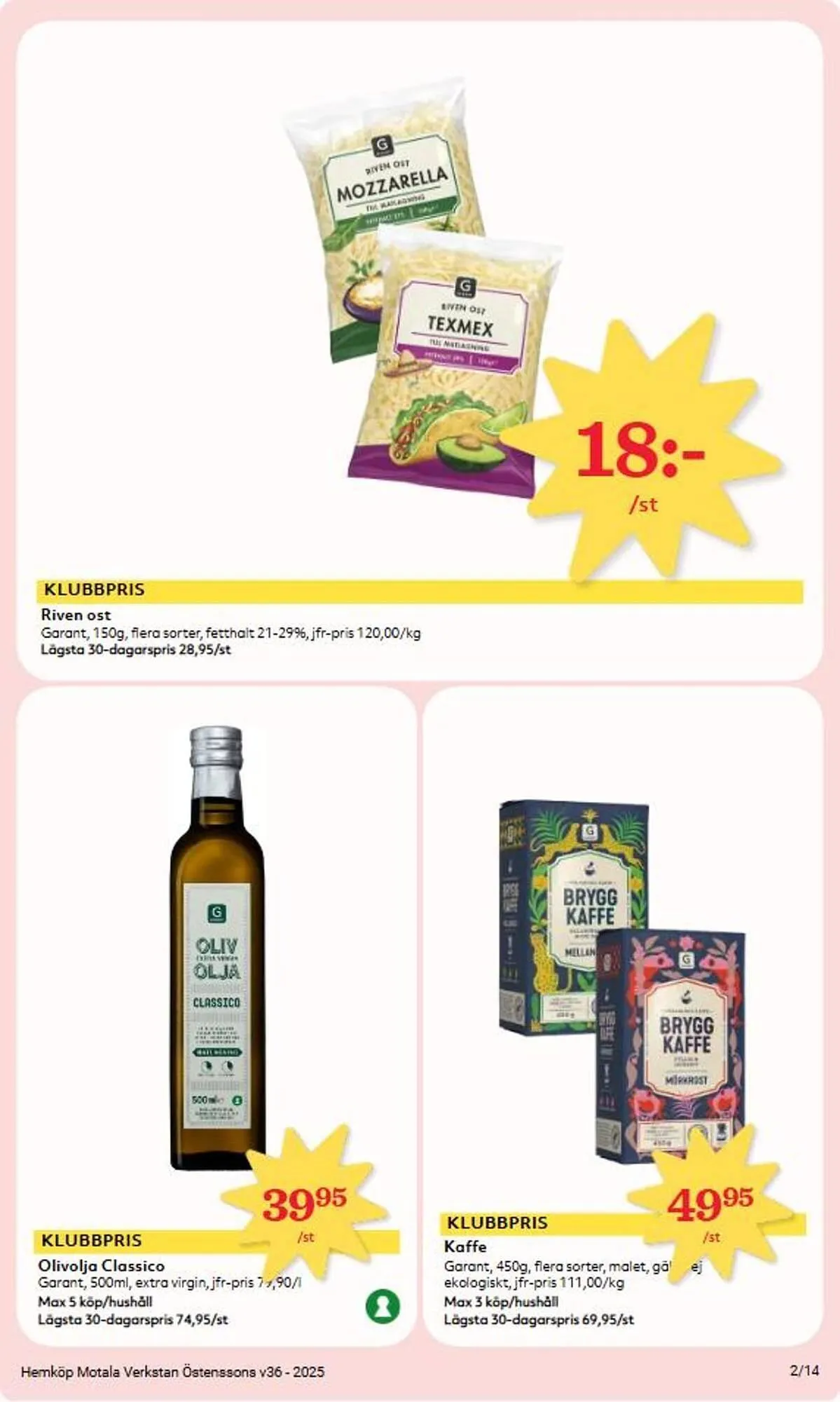 Östenssons reklamblad från 1 september till 7 september 2025 - Reklamblad sidor 2