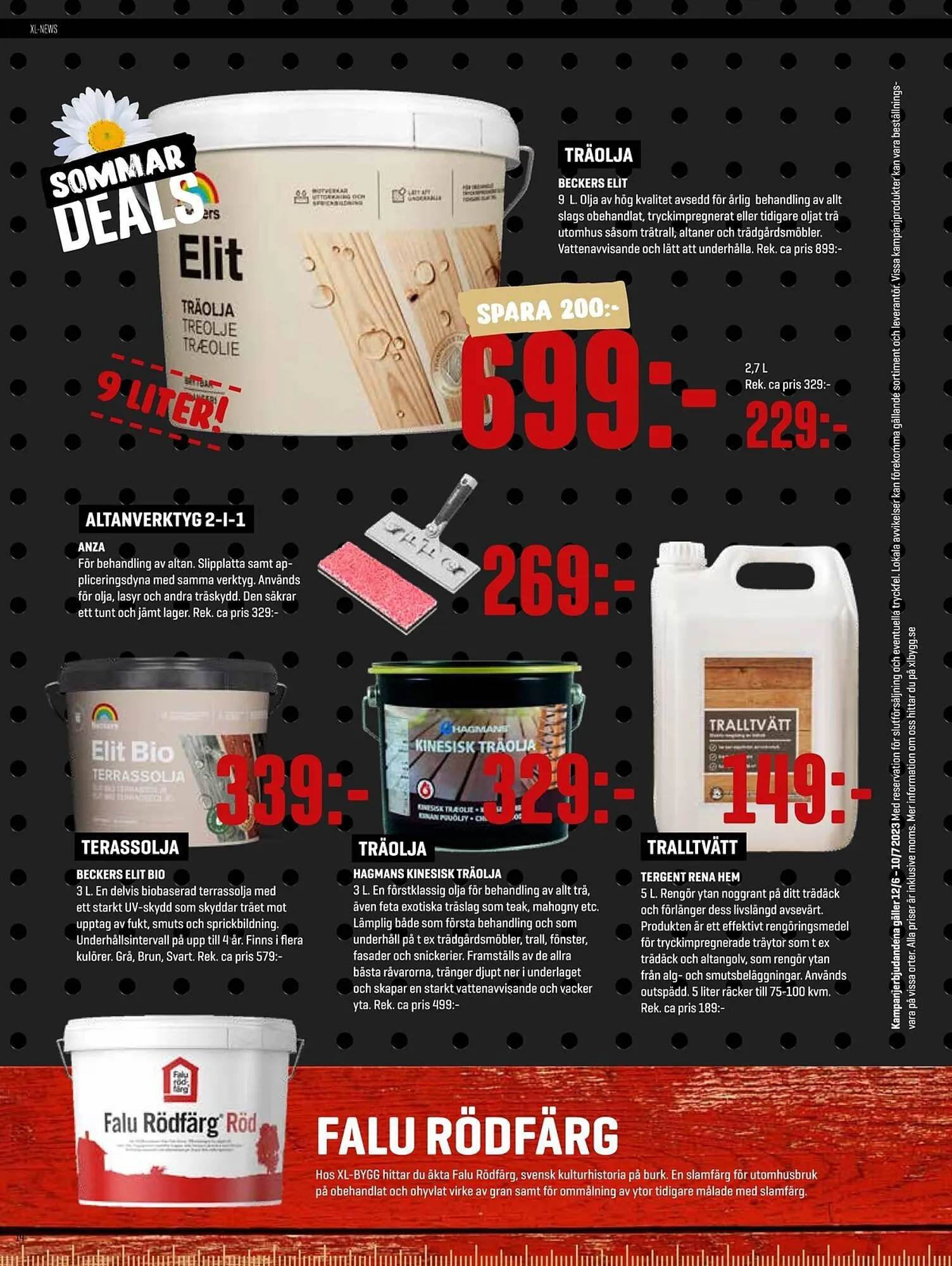 XL-Bygg reklamblad från 12 juni till 10 juli 2023 - Reklamblad sidor 14