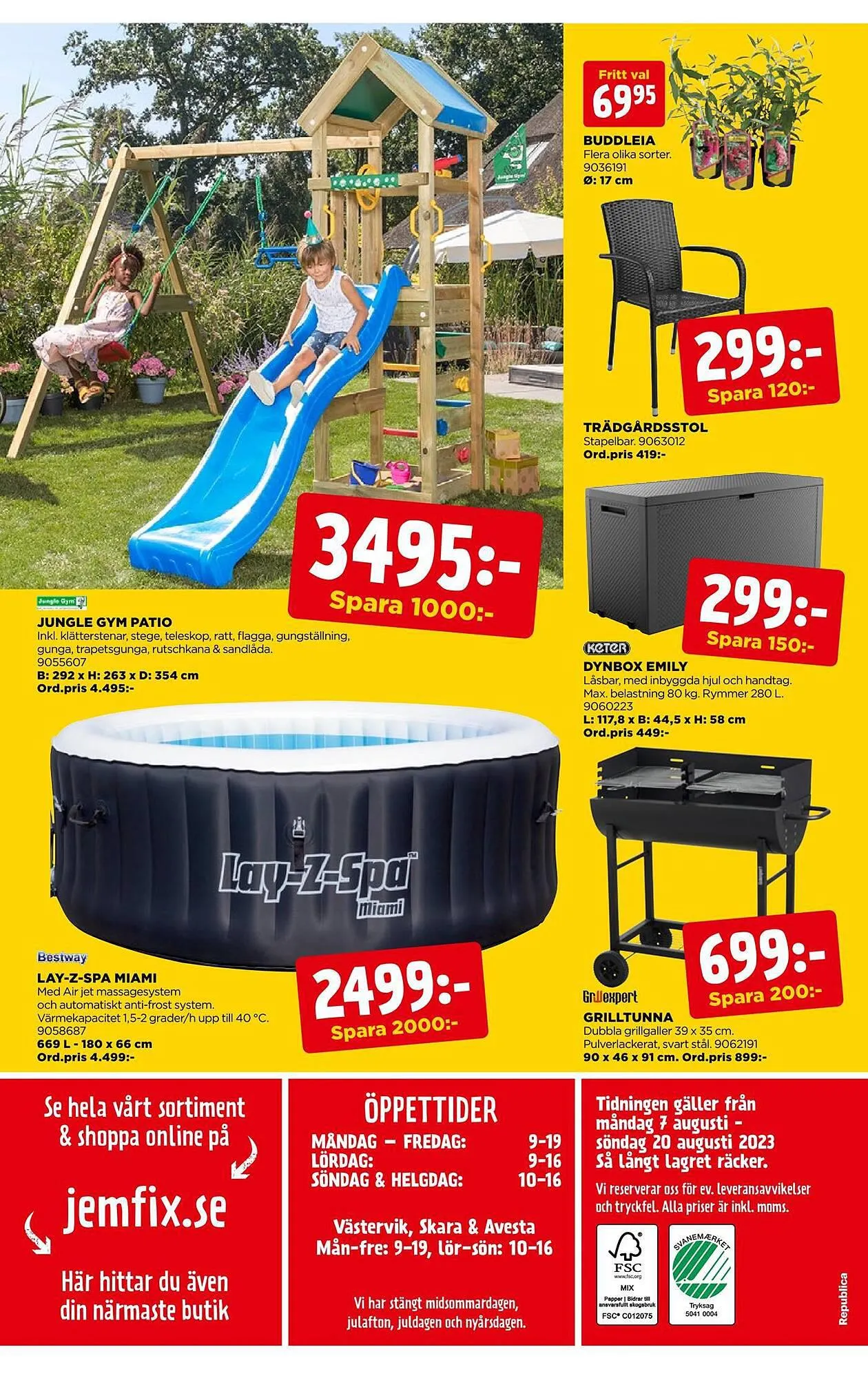 Jem&Fix reklamblad från 6 augusti till 20 augusti 2023 - Reklamblad sidor 12