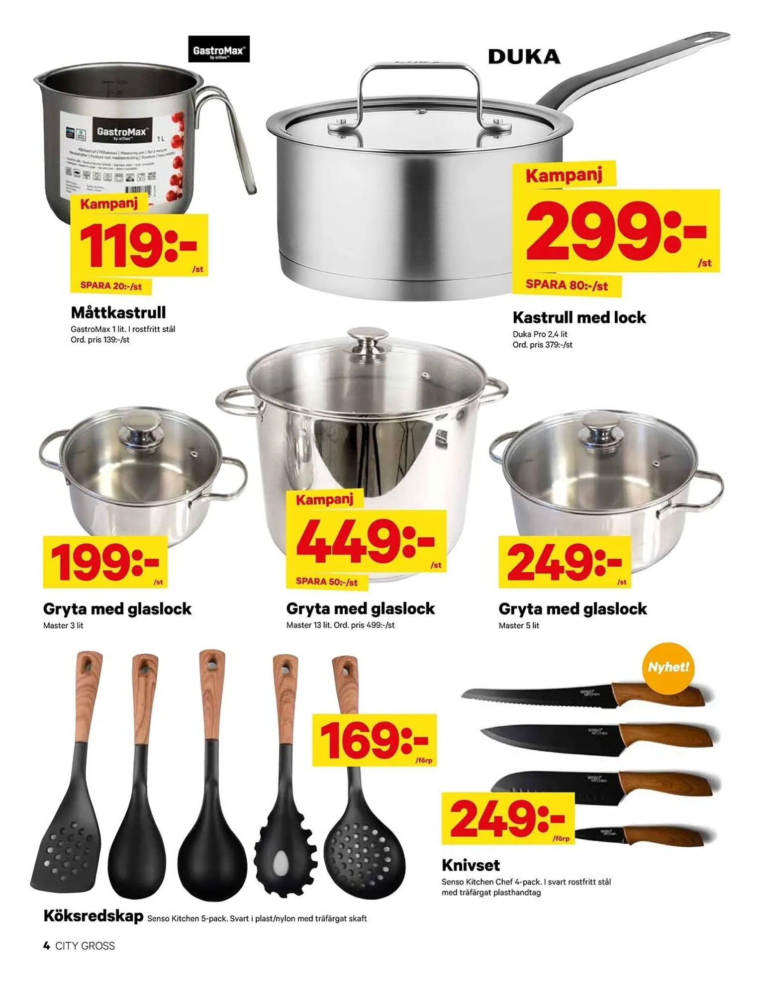 City Gross reklamblad från 21 oktober till 17 november 2024 - Reklamblad sidor 4