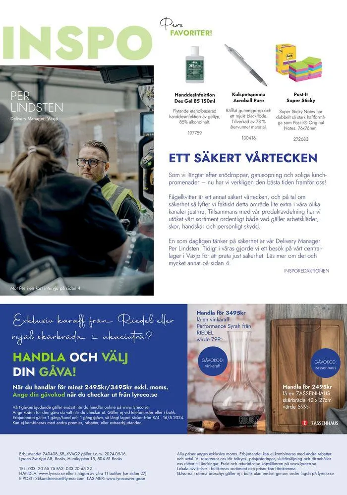 Lyreco 2024 ! från 7 maj till 31 december 2024 - Reklamblad sidor 2