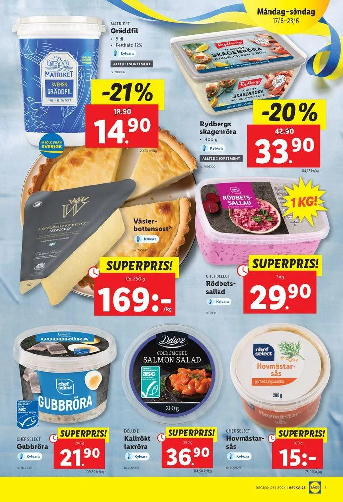 ERBJUDANDEN VECKA 25 från 17 juni till 23 juni 2024 - Reklamblad sidor 7