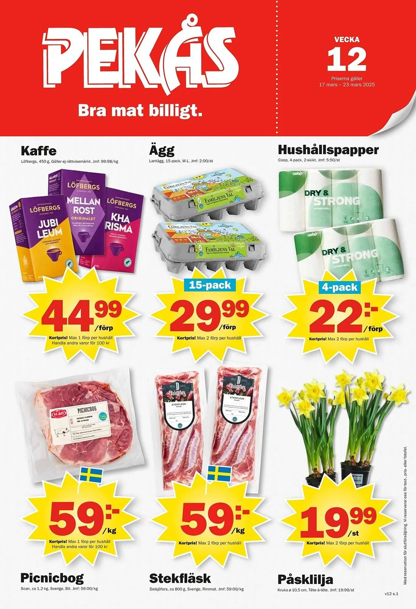 Pekås reklamblad - 1