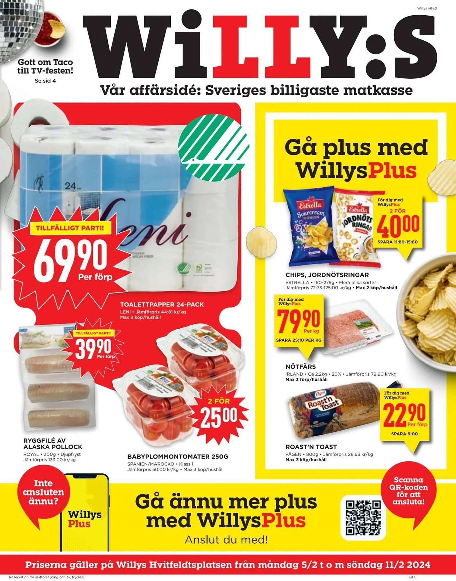 Willys reklamblad från 4 februari till 11 februari 2024 - Reklamblad sidor 3