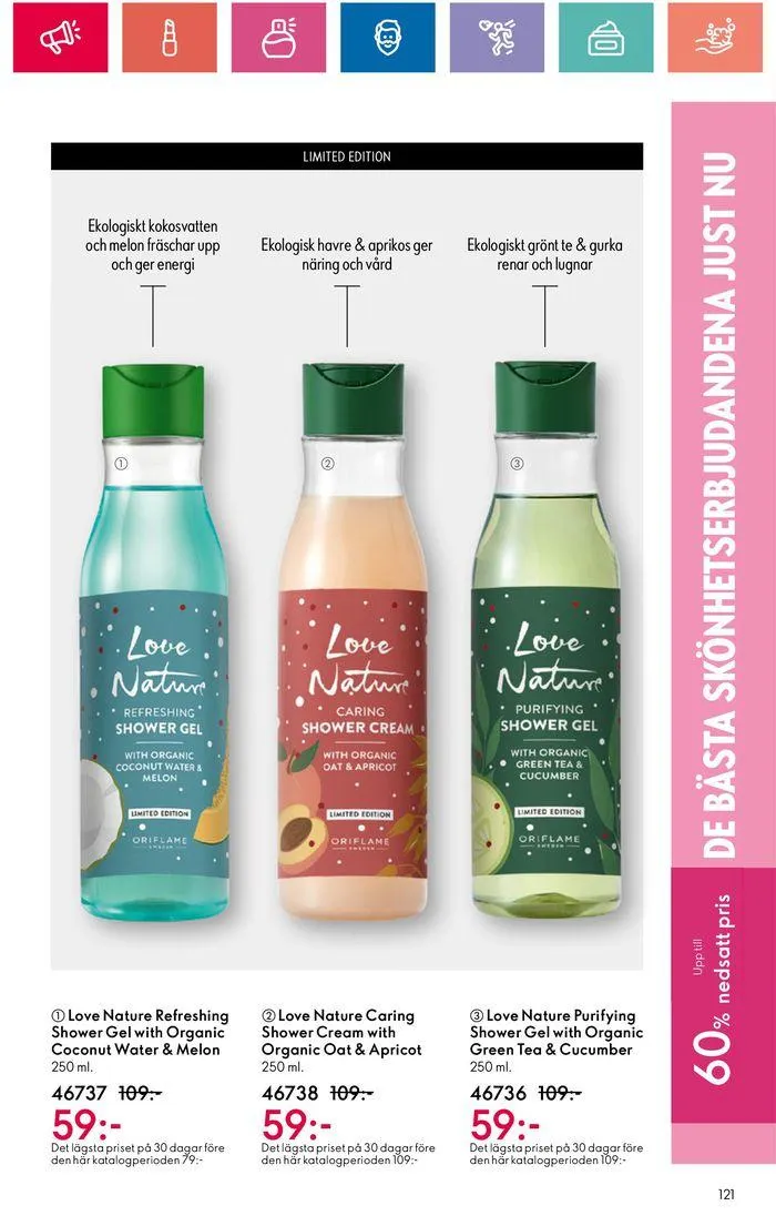 Oriflame reklamblad från 20 juni till 4 juli 2024 - Reklamblad sidor 121