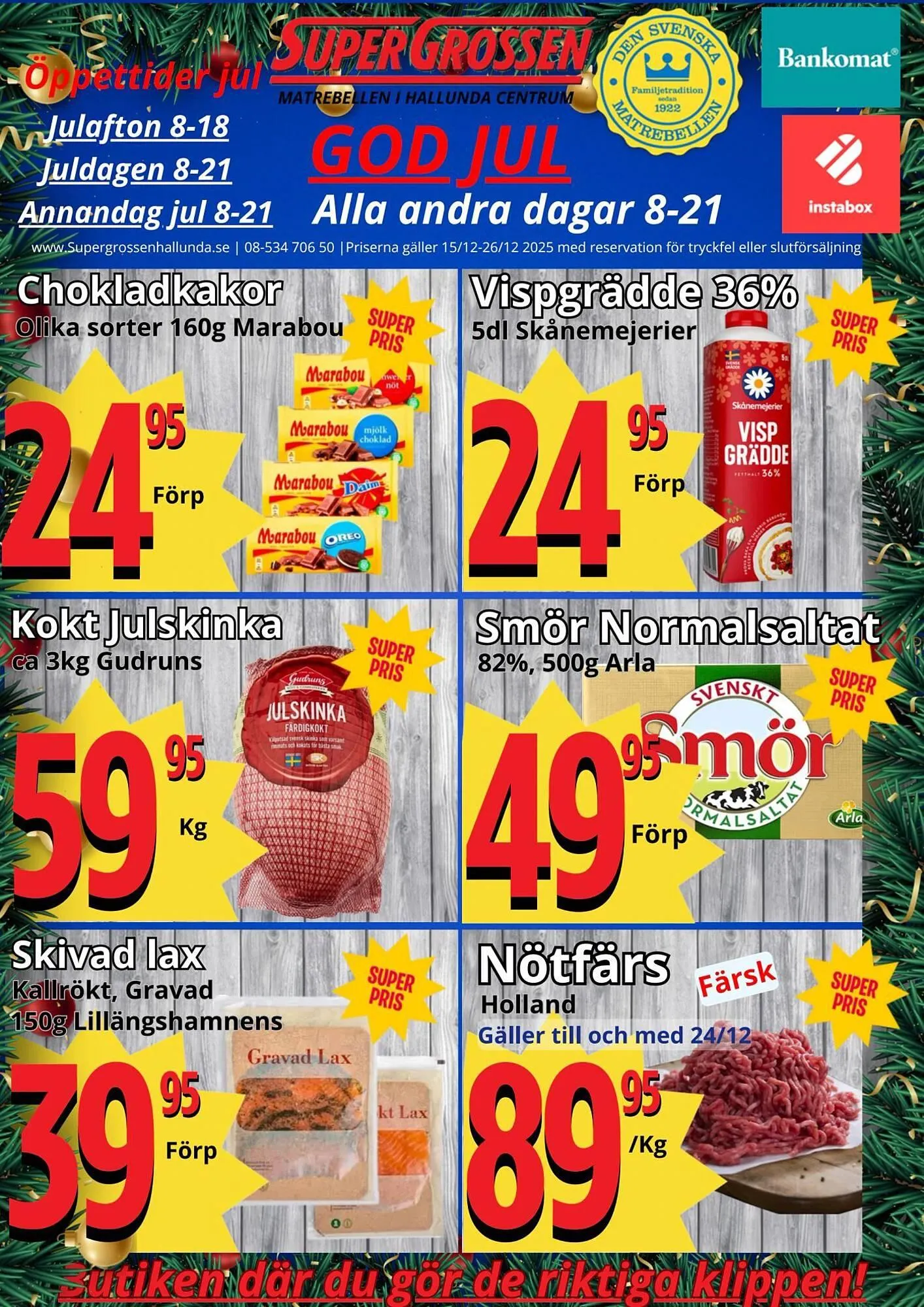 Supergrossen reklamblad från 15 december till 22 december 2025 - Reklamblad sidor 1