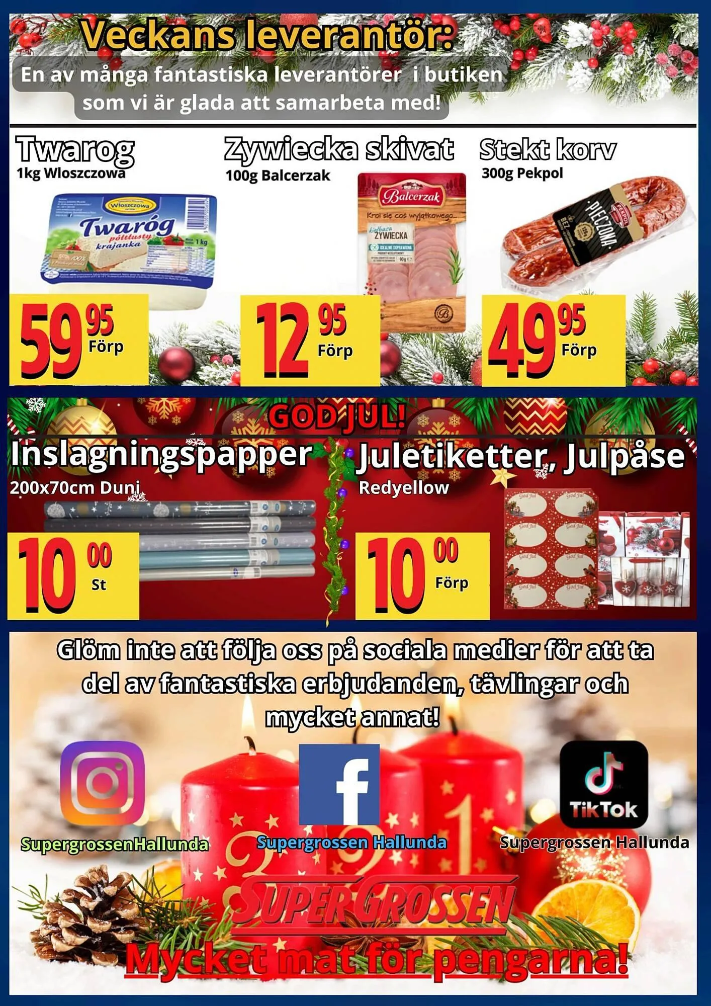 Supergrossen reklamblad från 8 december till 15 december 2025 - Reklamblad sidor 16