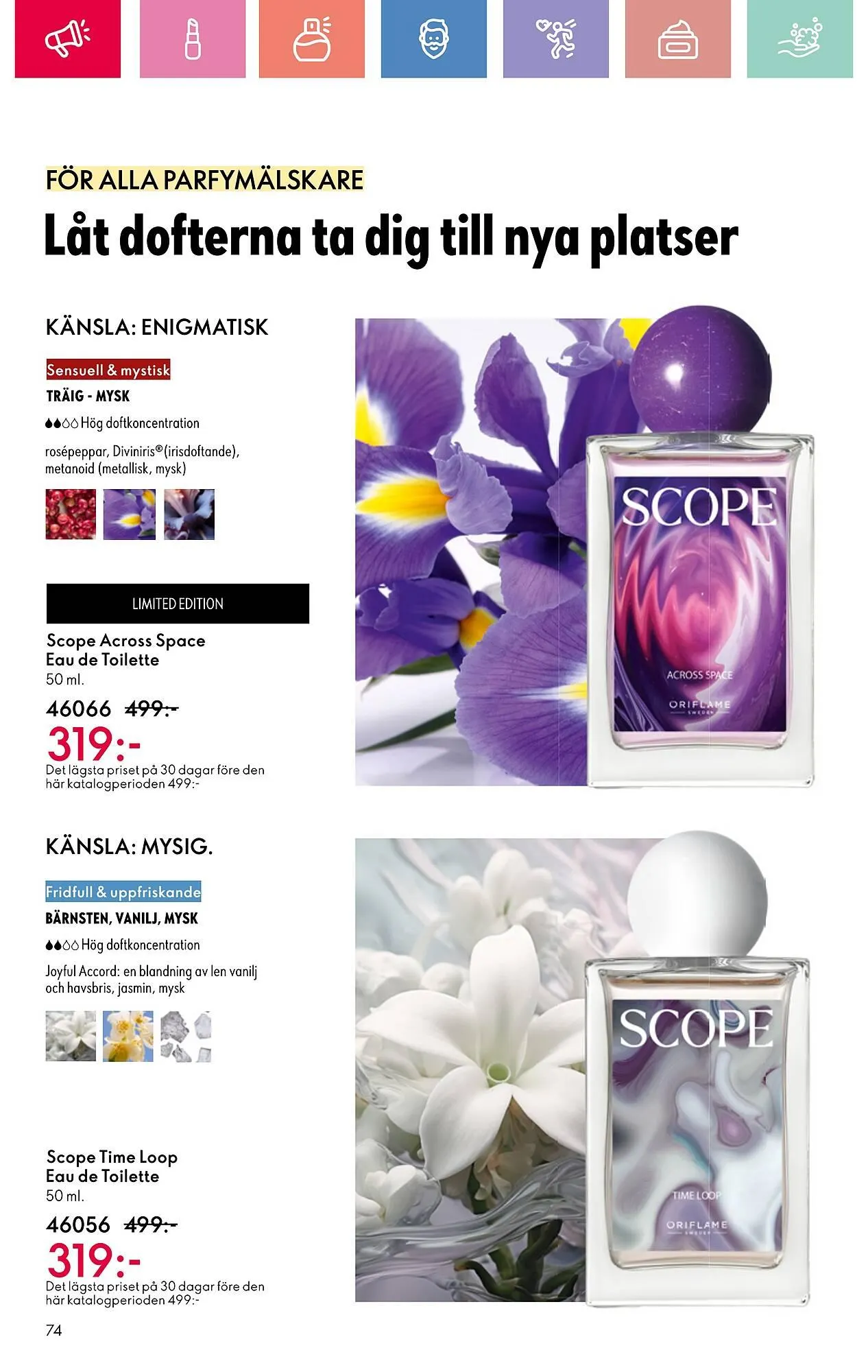 Oriflame reklamblad från 13 juli till 2 augusti 2025 - Reklamblad sidor 74