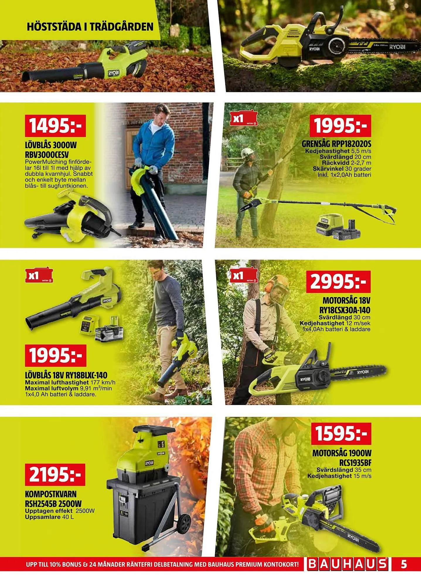 Bauhaus reklamblad från 1 oktober till 15 oktober 2023 - Reklamblad sidor 5