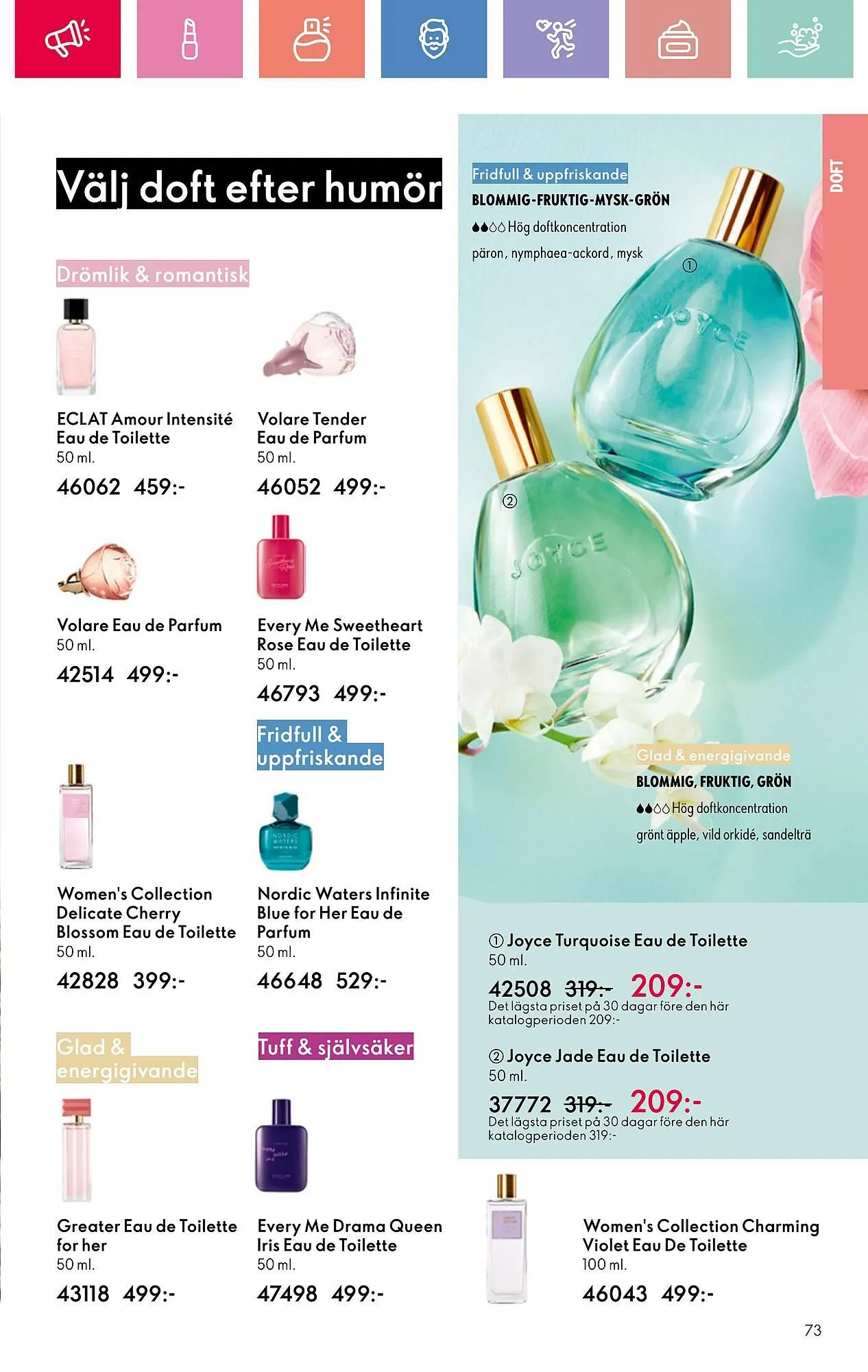 Oriflame reklamblad från 13 juli till 2 augusti 2025 - Reklamblad sidor 73