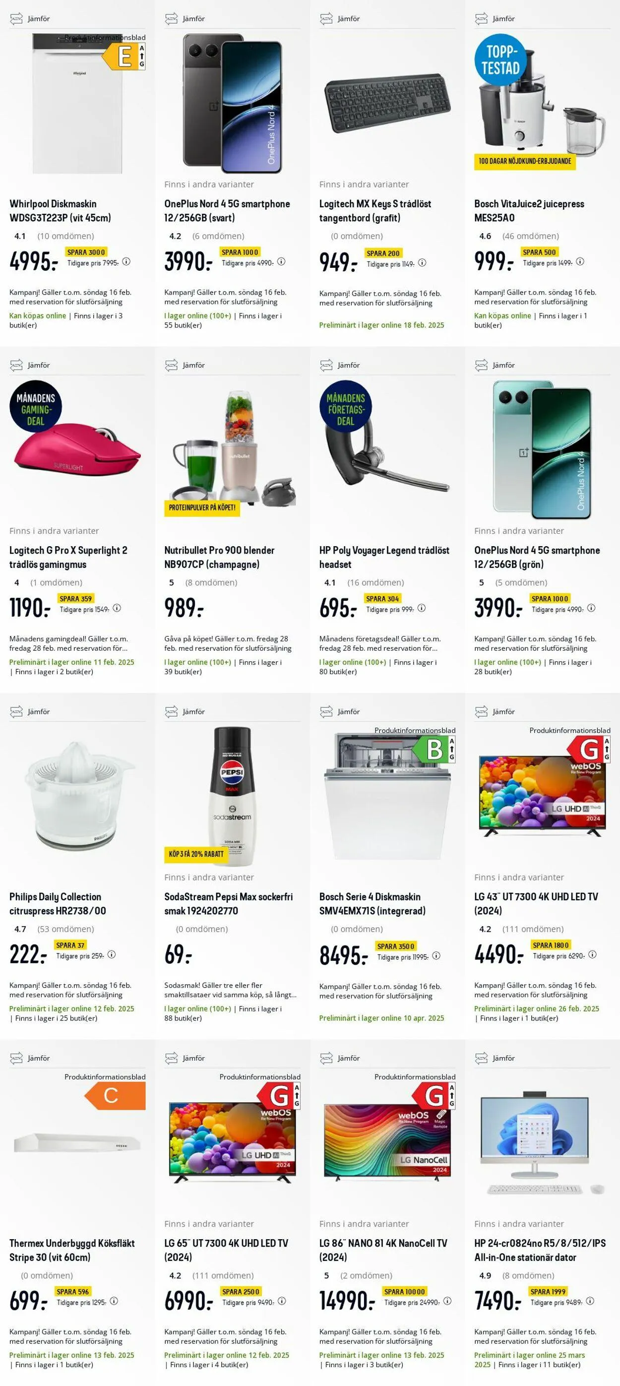 Elgiganten från 10 februari till 16 februari 2025 - Reklamblad sidor 45
