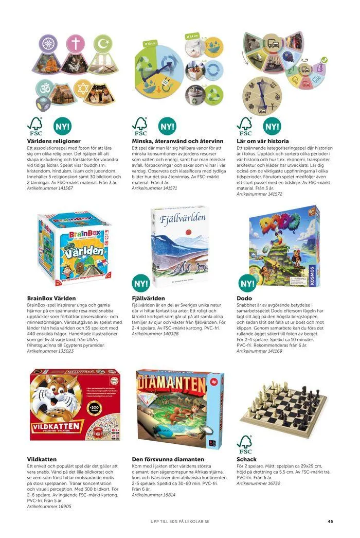 Nyheter och favoriter skola och fritidshem 2024 från 23 februari till 31 december 2024 - Reklamblad sidor 45