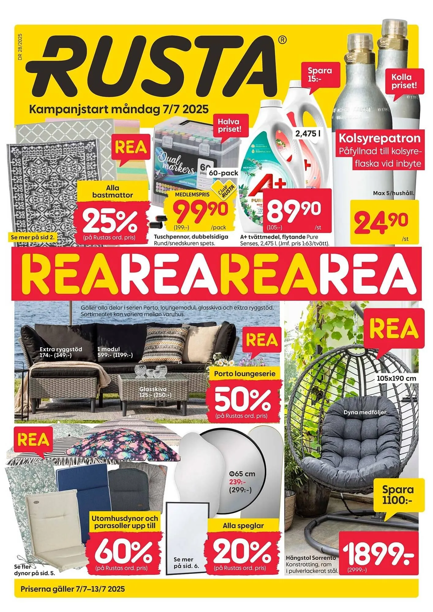 Rusta reklamblad från 7 juli till 13 juli 2025 - Reklamblad sidor 1