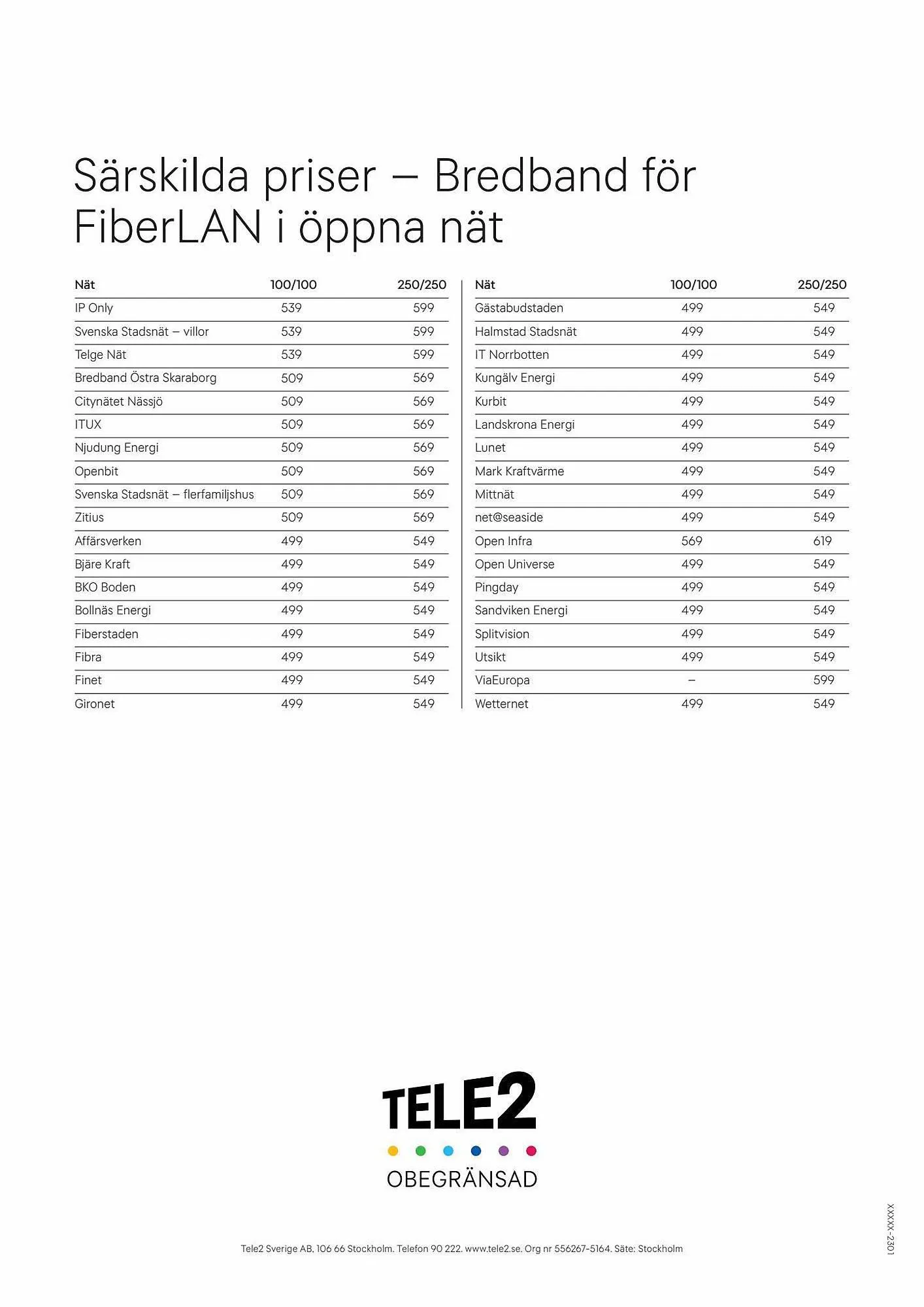 Tele2 reklamblad från 6 september till 11 november 2023 - Reklamblad sidor 2