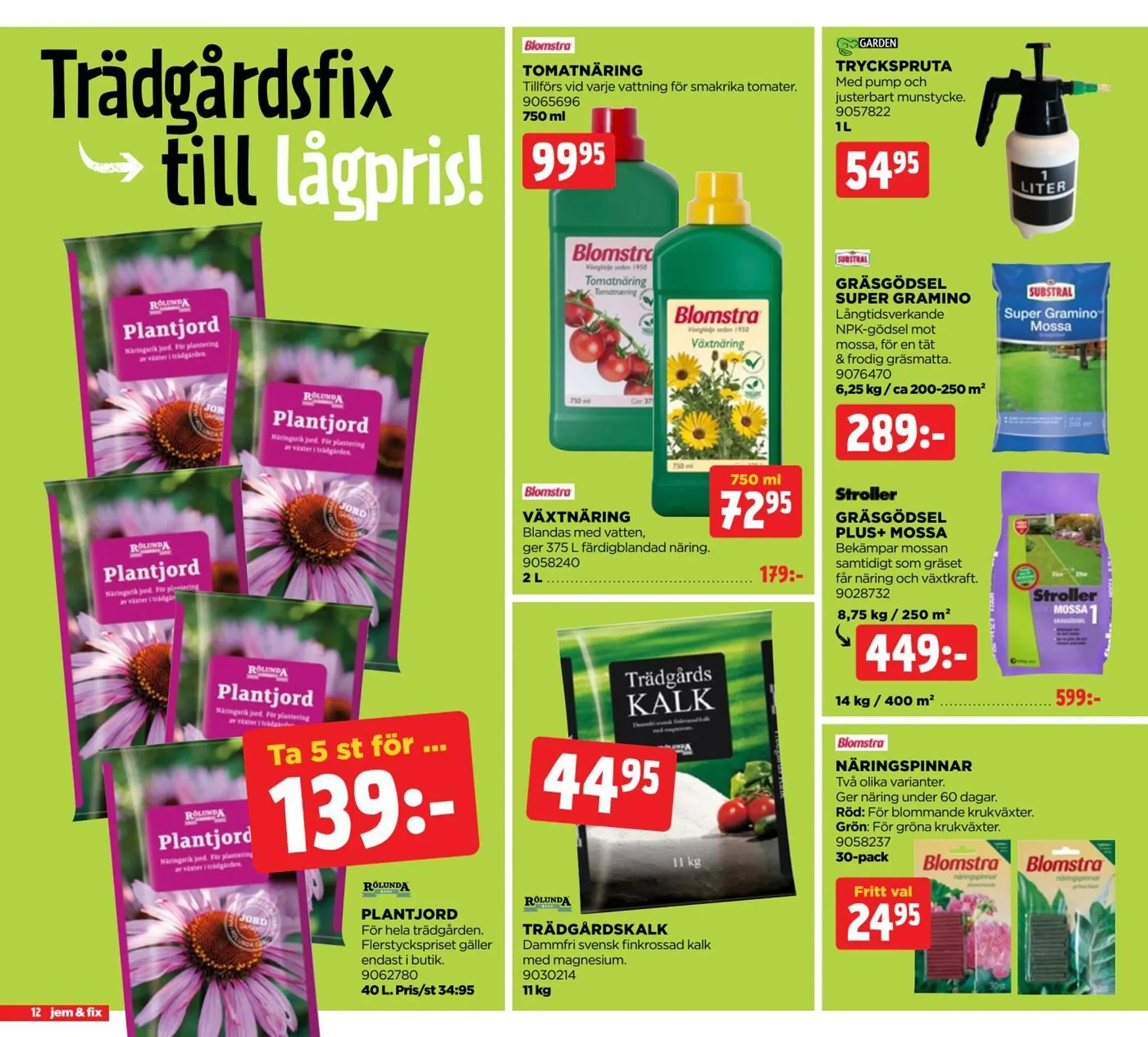 Jem&Fix reklamblad från 2 mars till 16 mars 2026 - Reklamblad sidor 12
