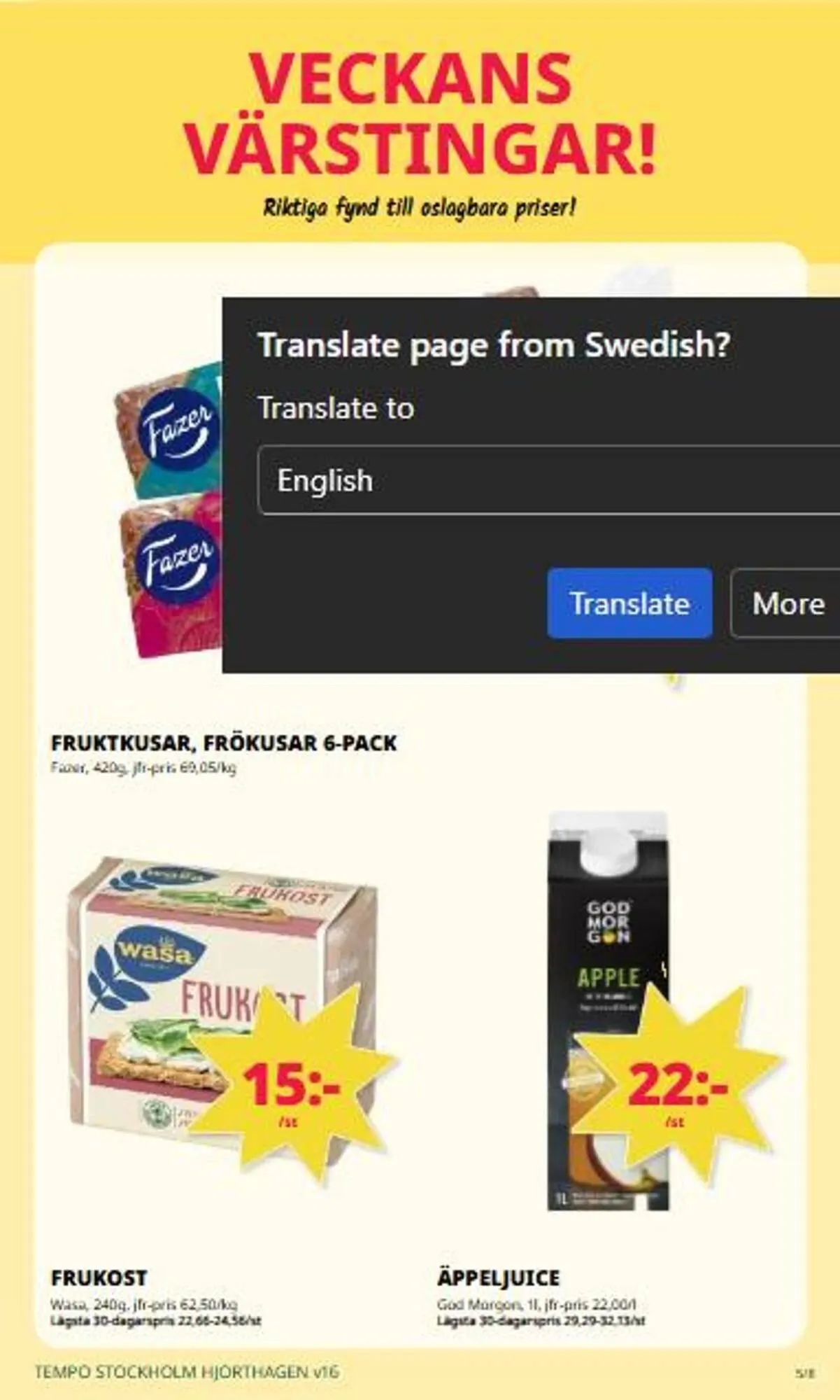 Tempo reklamblad från 13 april till 19 april 2026 - Reklamblad sidor 5