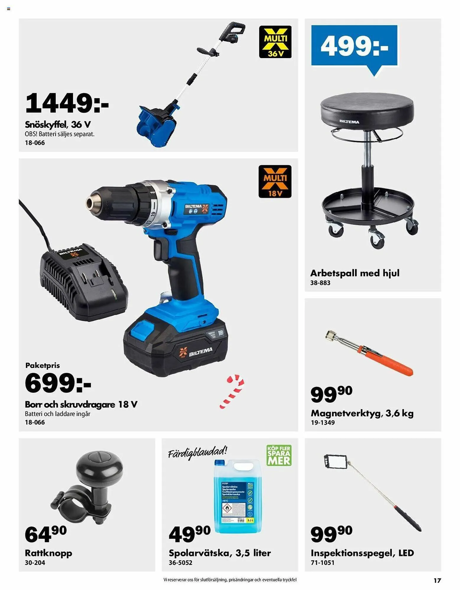 Biltema reklamblad från 24 november till 24 december 2023 - Reklamblad sidor 17