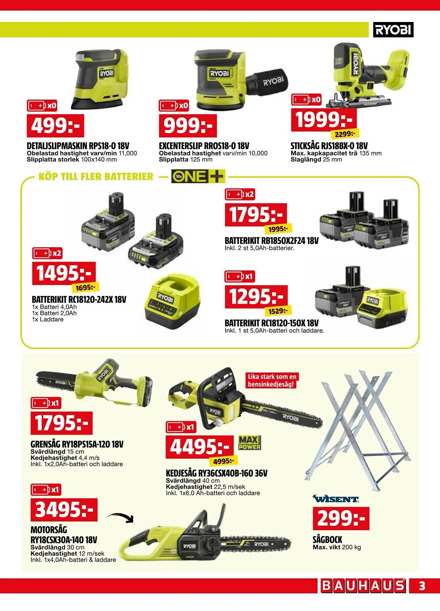 Bauhaus reklamblad från 1 september till 14 september 2025 - Reklamblad sidor 3