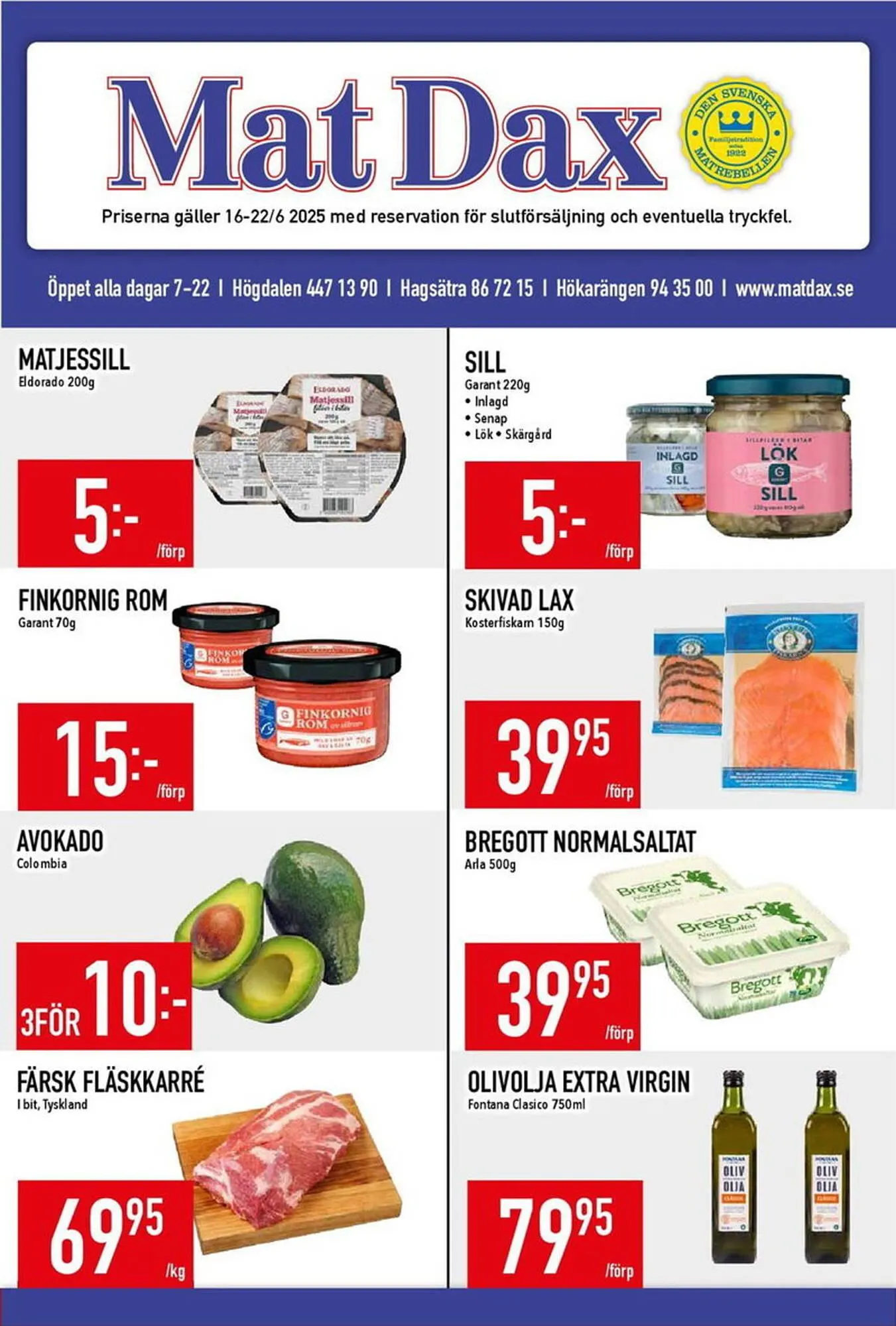 Matdax reklamblad - 1