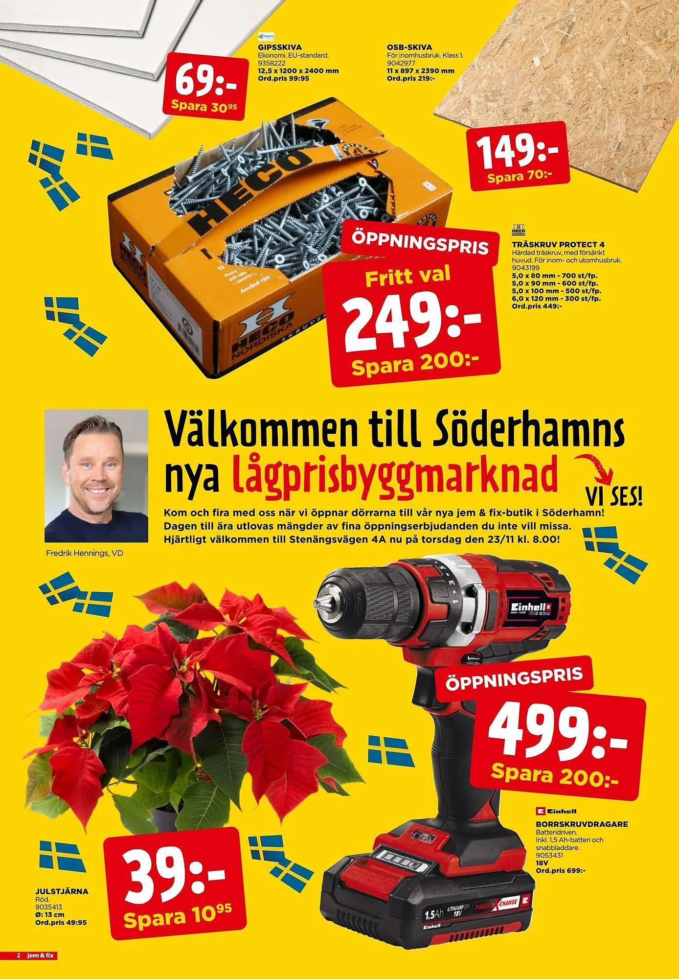 Jem&Fix reklamblad från 22 november till 26 november 2023 - Reklamblad sidor 2