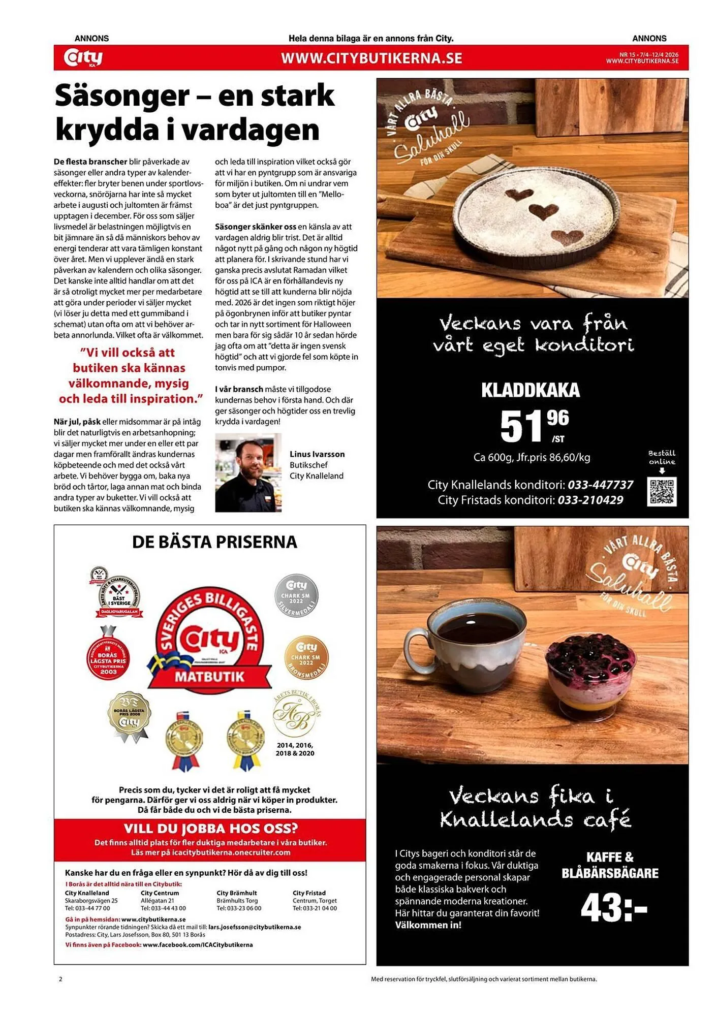 ICA Kvantum reklamblad från 7 april till 12 april 2026 - Reklamblad sidor 2