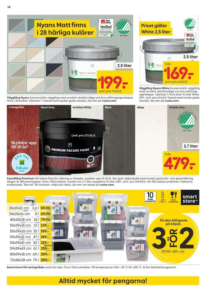 Rusta reklambad från 3 juni till 17 juni 2024 - Reklamblad sidor 14