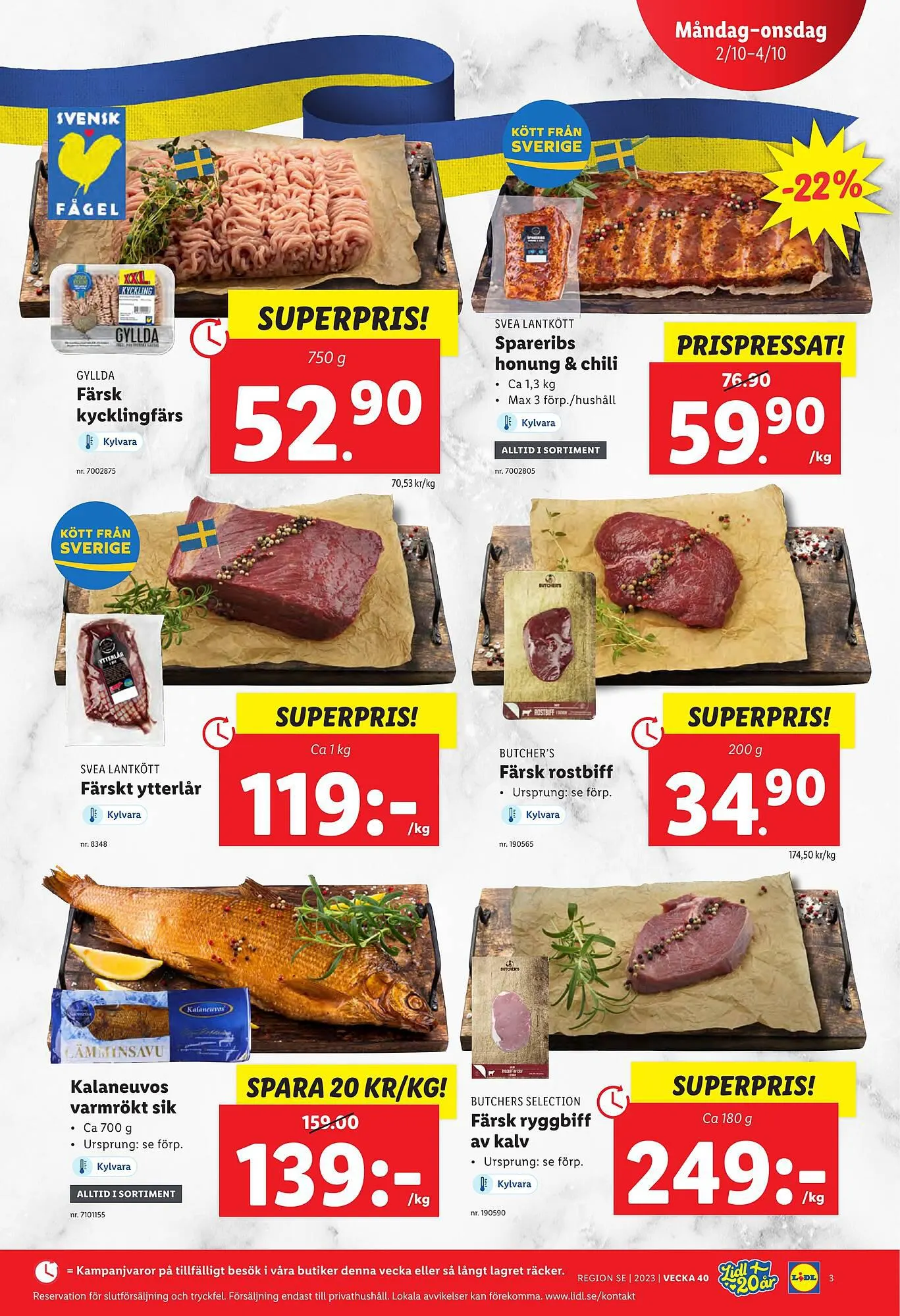 Lidl reklamblad från 2 oktober till 8 oktober 2023 - Reklamblad sidor 3