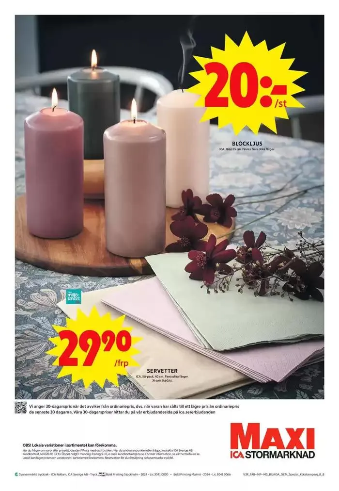 Fantastiska rabatter på utvalda produkter från 23 september till 7 oktober 2024 - Reklamblad sidor 16