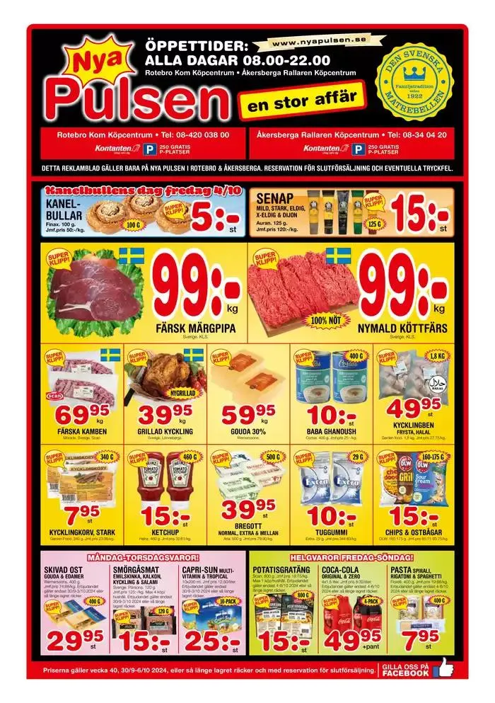 Nya Pulsen reklambad från 30 september till 14 oktober 2024 - Reklamblad sidor 1