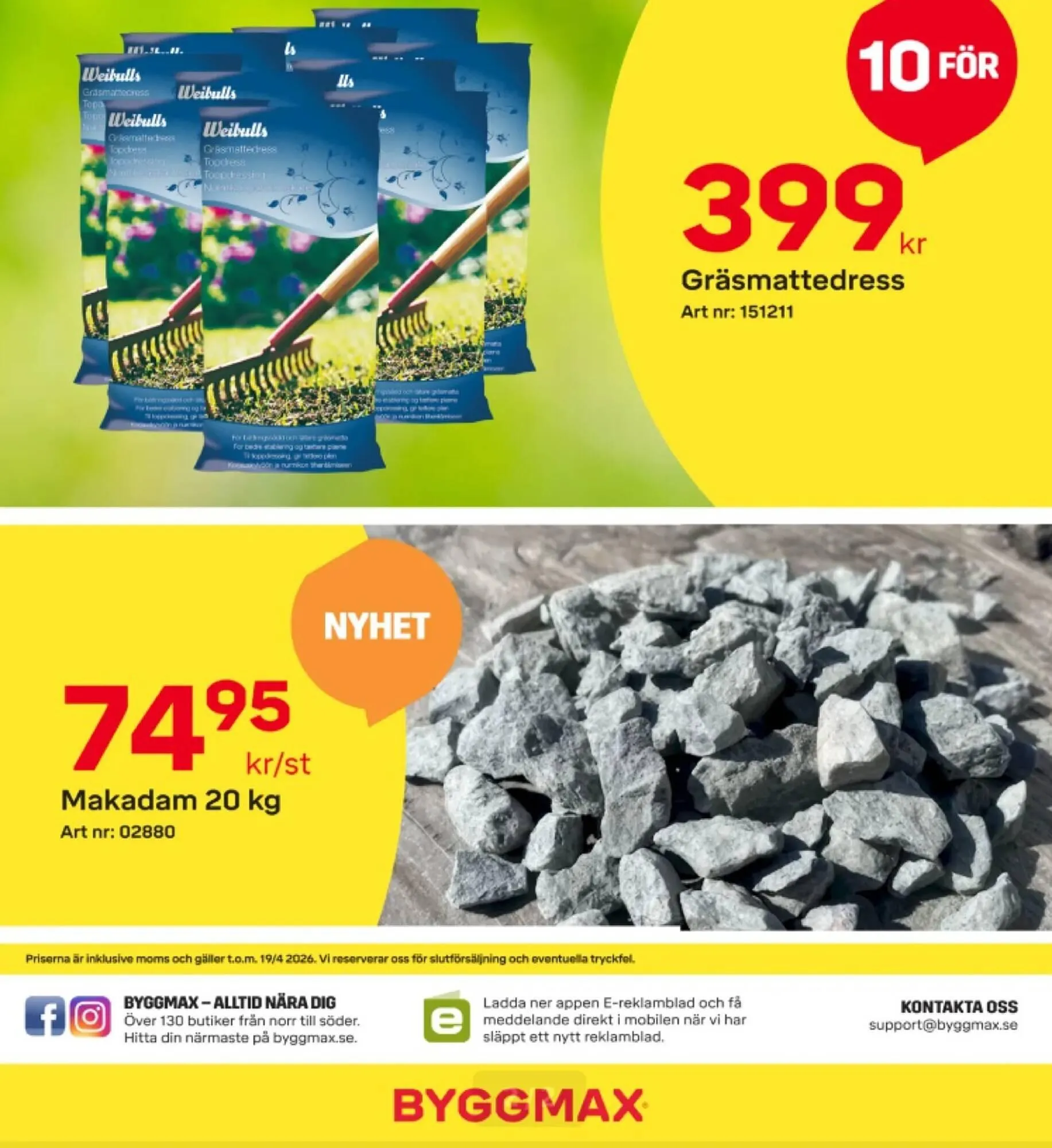 Byggmax reklamblad från 10 april till 19 april 2026 - Reklamblad sidor 2