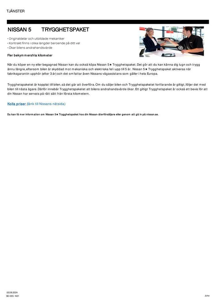 Nissan Juke från 29 augusti till 29 augusti 2025 - Reklamblad sidor 12