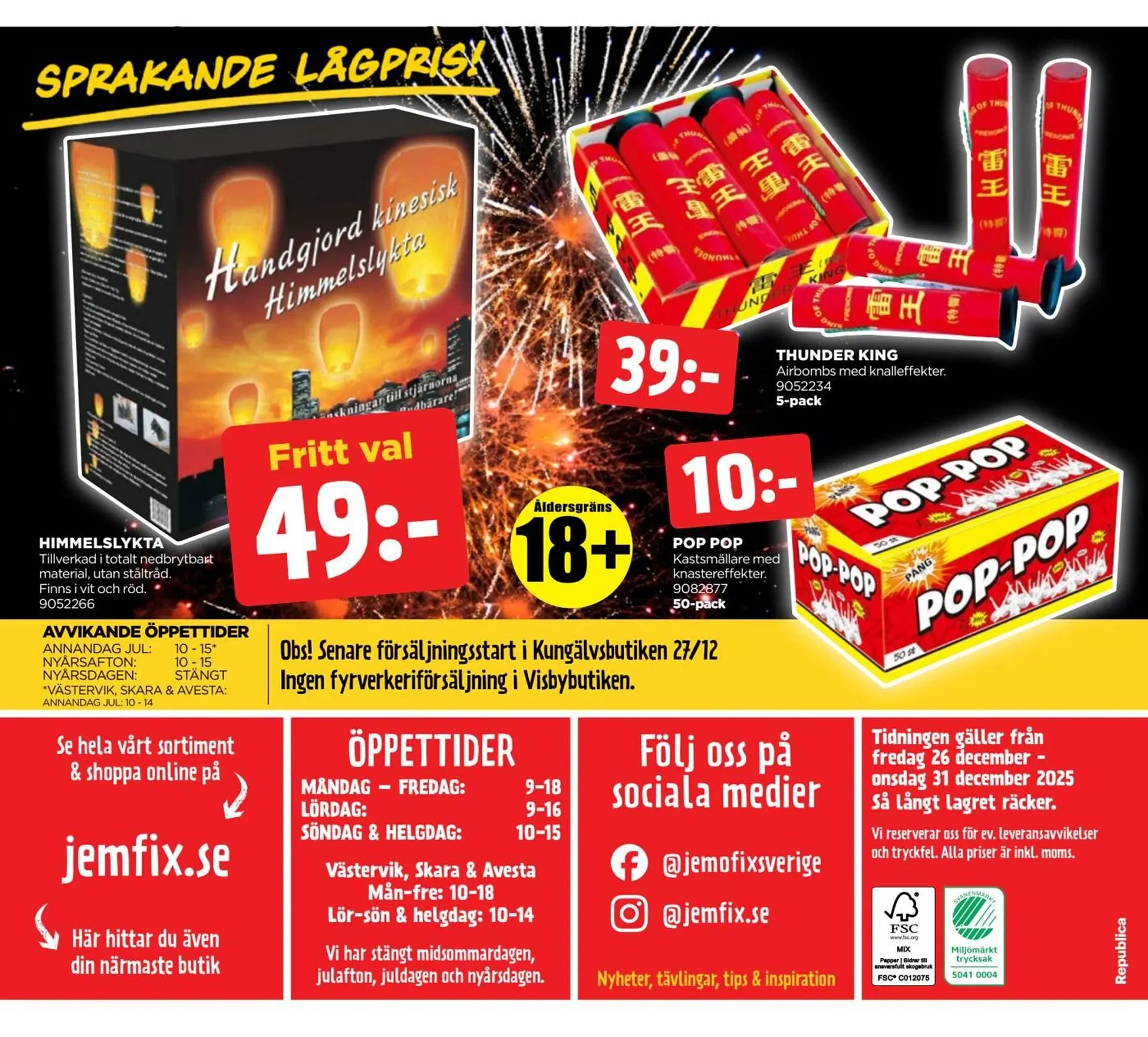 Jem&Fix reklamblad från 26 december till 1 januari 2026 - Reklamblad sidor 12