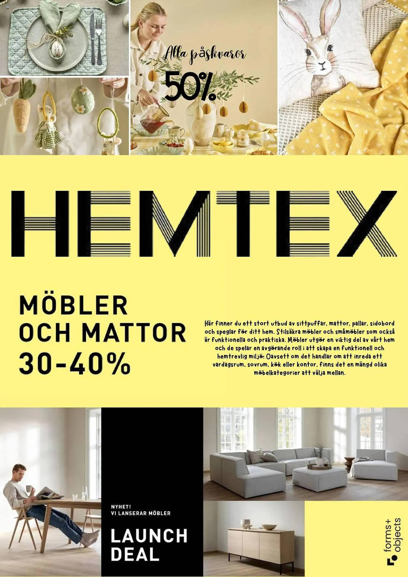 Hemtex reklamblad från 20 mars till 2 april 2024 - Reklamblad sidor