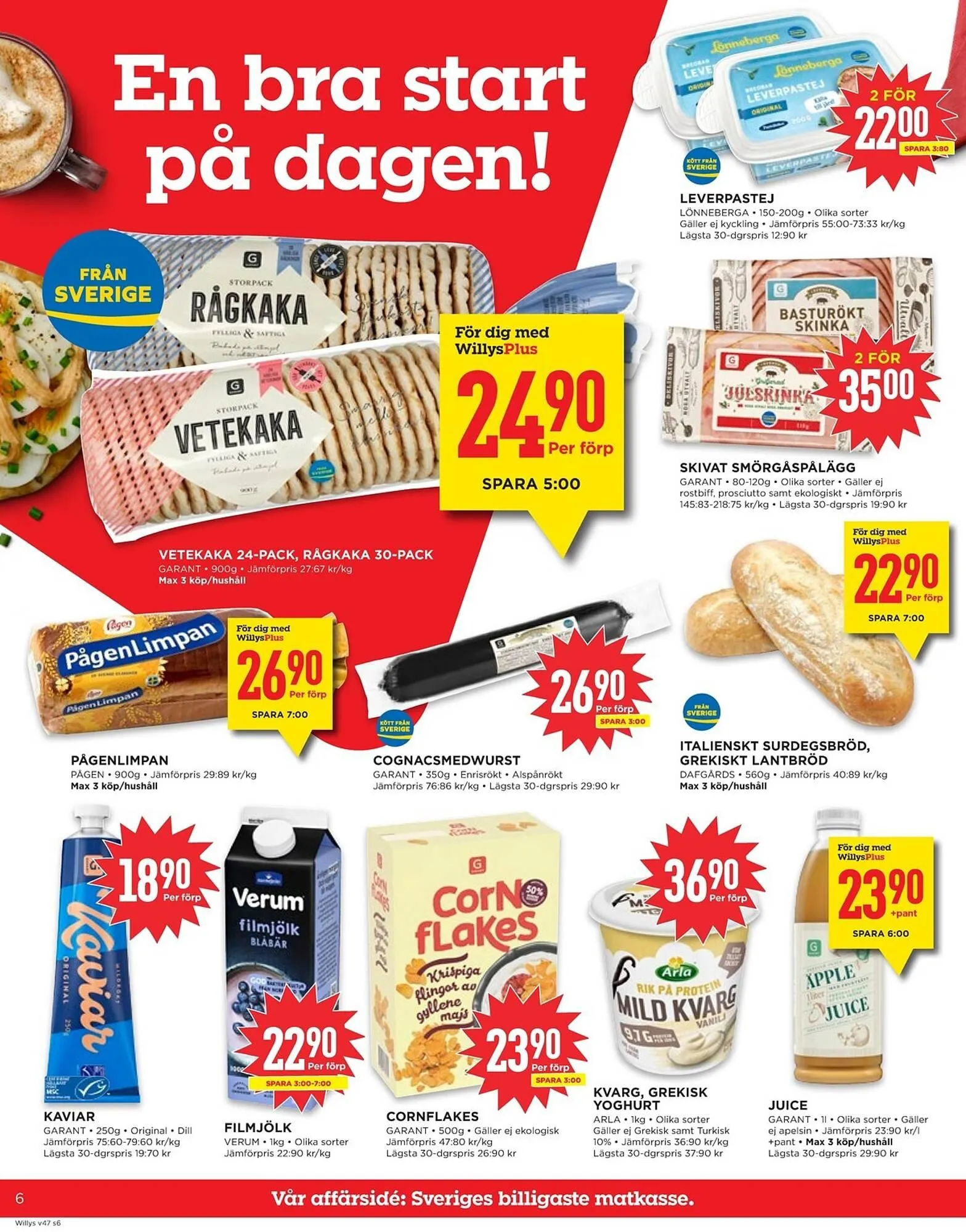 Willys reklamblad från 17 november till 23 november 2025 - Reklamblad sidor 6