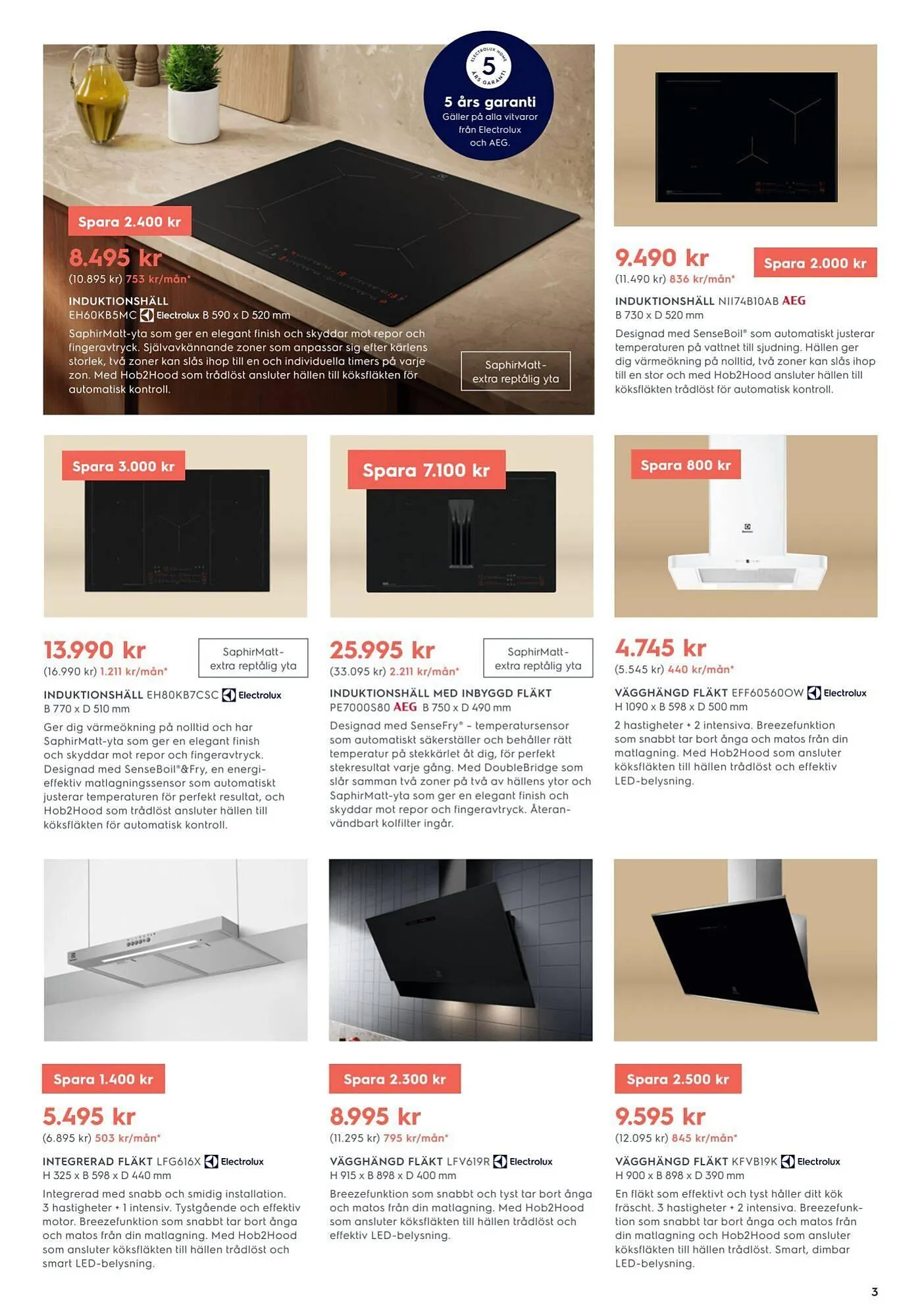 Electrolux Home reklamblad från 3 mars till 24 mars 2026 - Reklamblad sidor 3