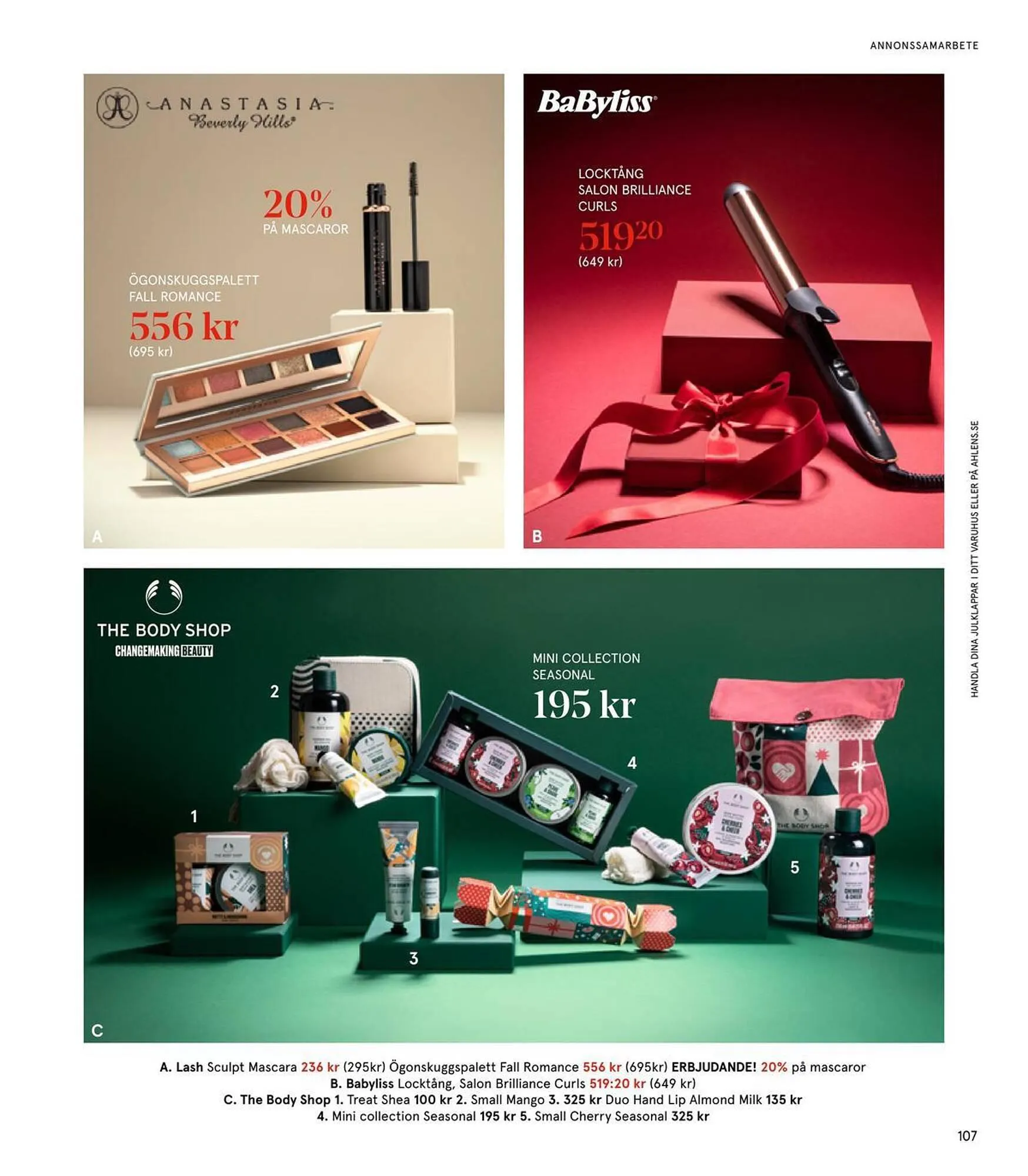 Åhléns reklamblad från 24 november till 24 december 2023 - Reklamblad sidor 107