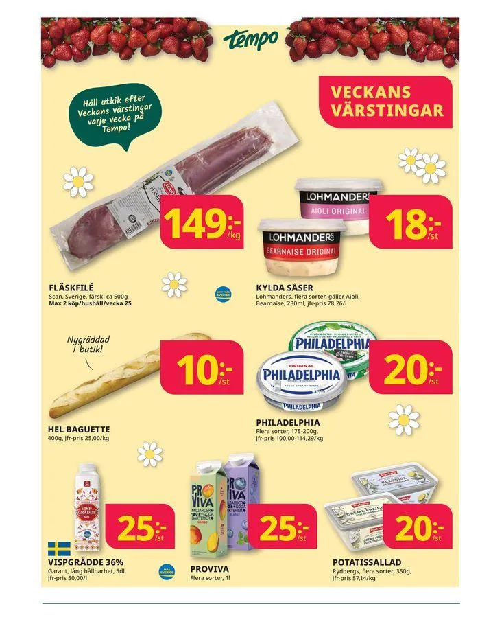 Veckans erbjudanden Tempo från 17 juni till 1 juli 2024 - Reklamblad sidor 4
