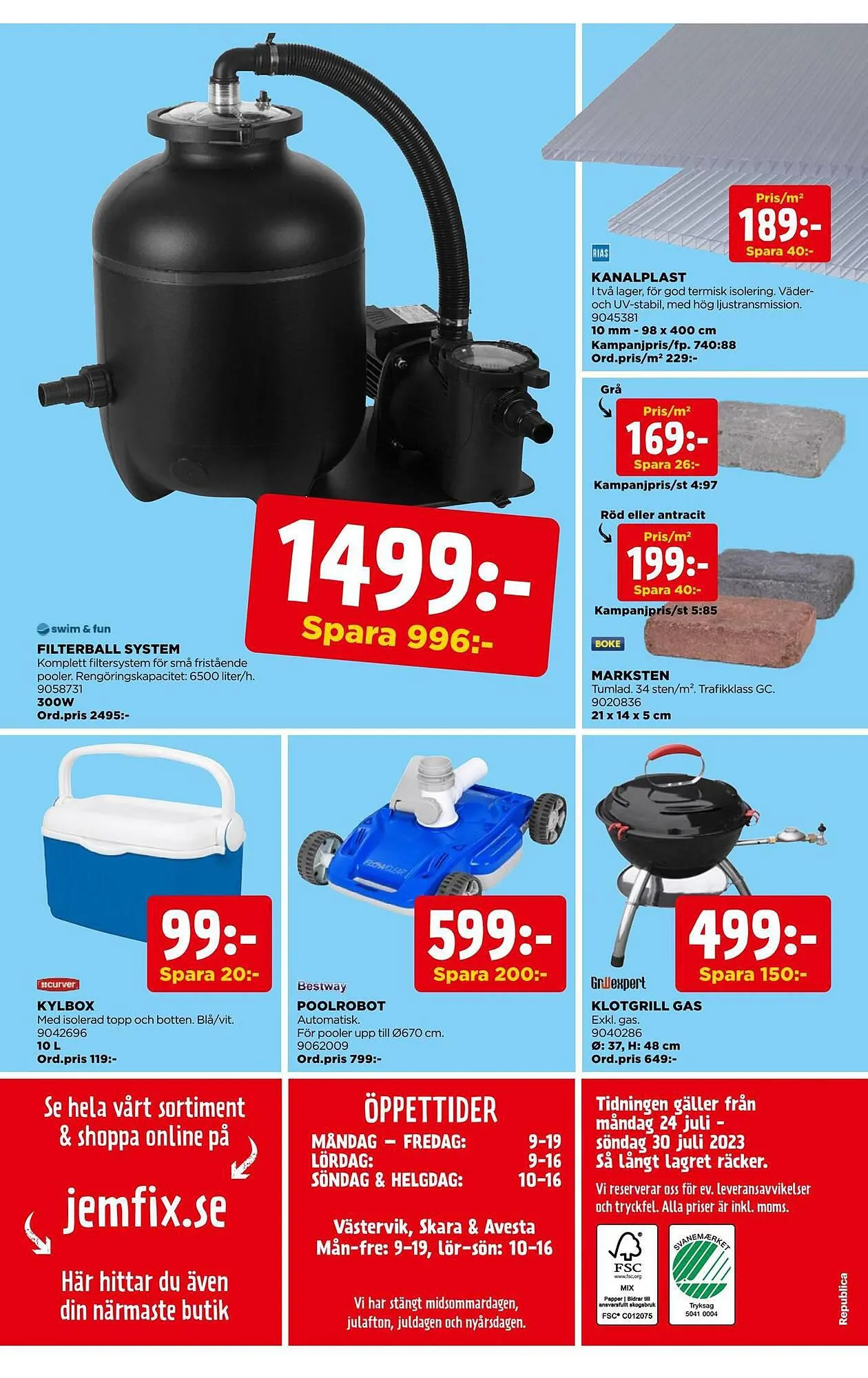 Jem&Fix reklamblad från 23 juli till 30 juli 2023 - Reklamblad sidor 16