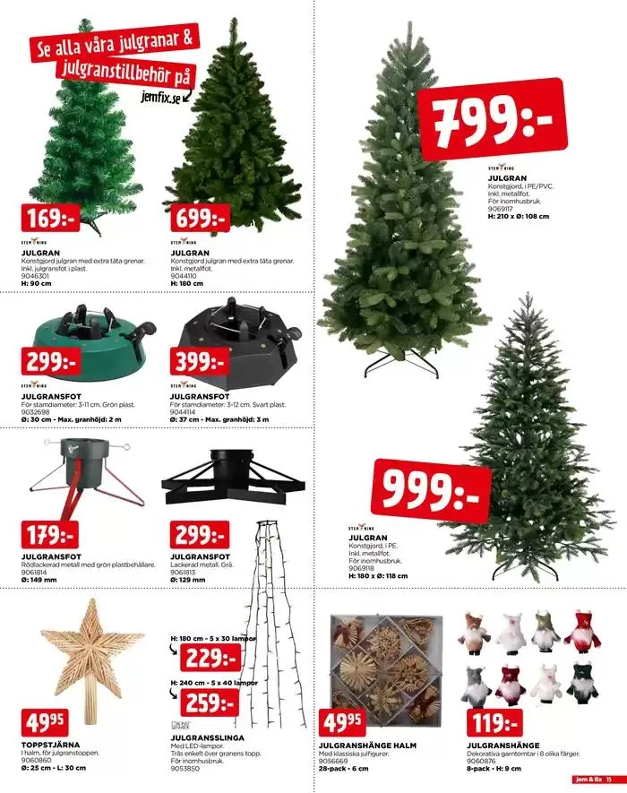Jem&Fix reklamblad från 27 oktober till 24 december 2024 - Reklamblad sidor 15