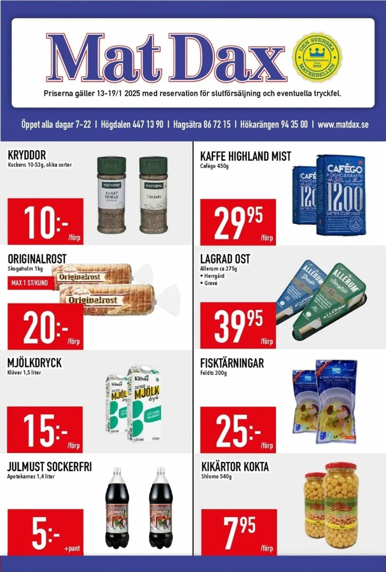 Matdax reklamblad - 1