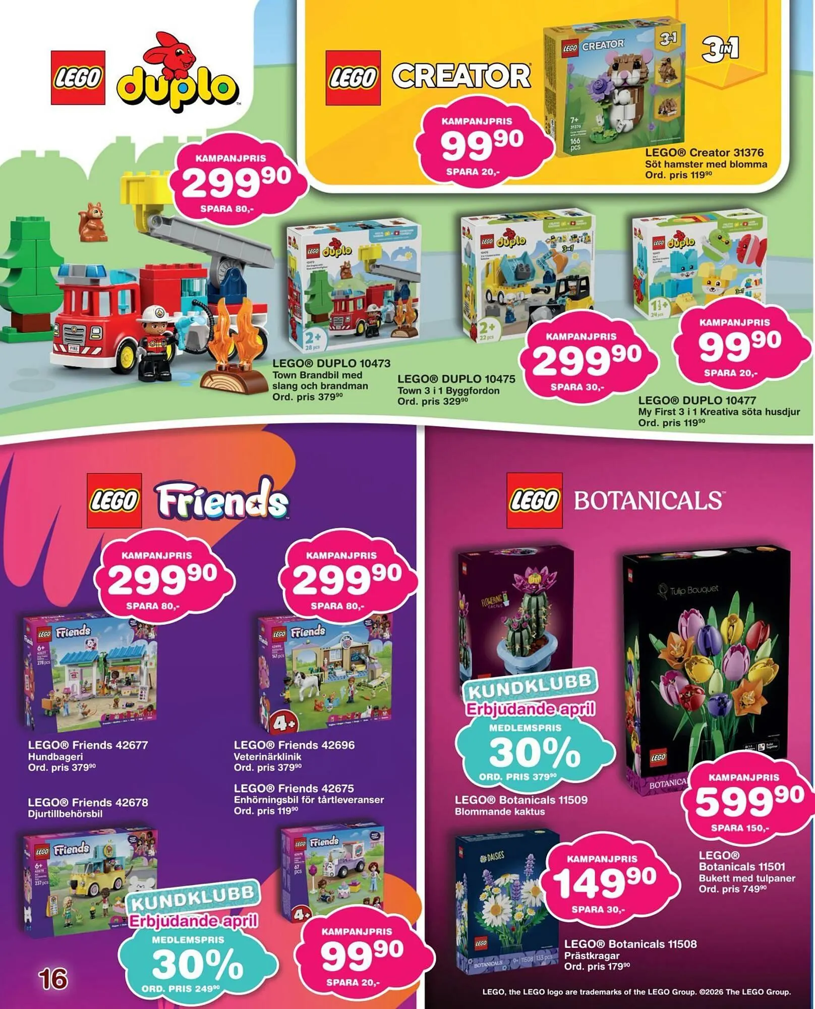 Lekextra reklamblad från 17 april till 8 juni 2026 - Reklamblad sidor 16