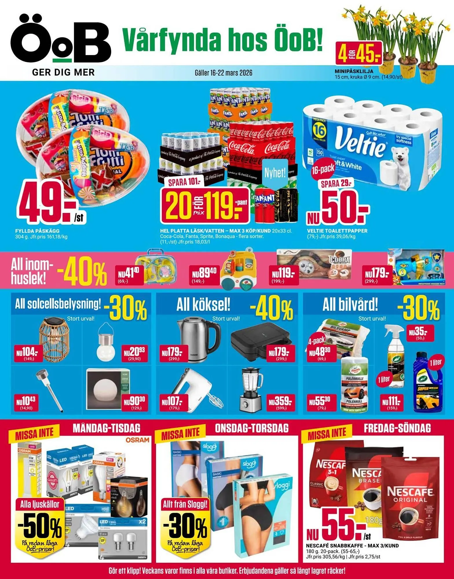 ÖoB annonsblad från 16 mars till 23 mars 2026 - Reklamblad sidor 1