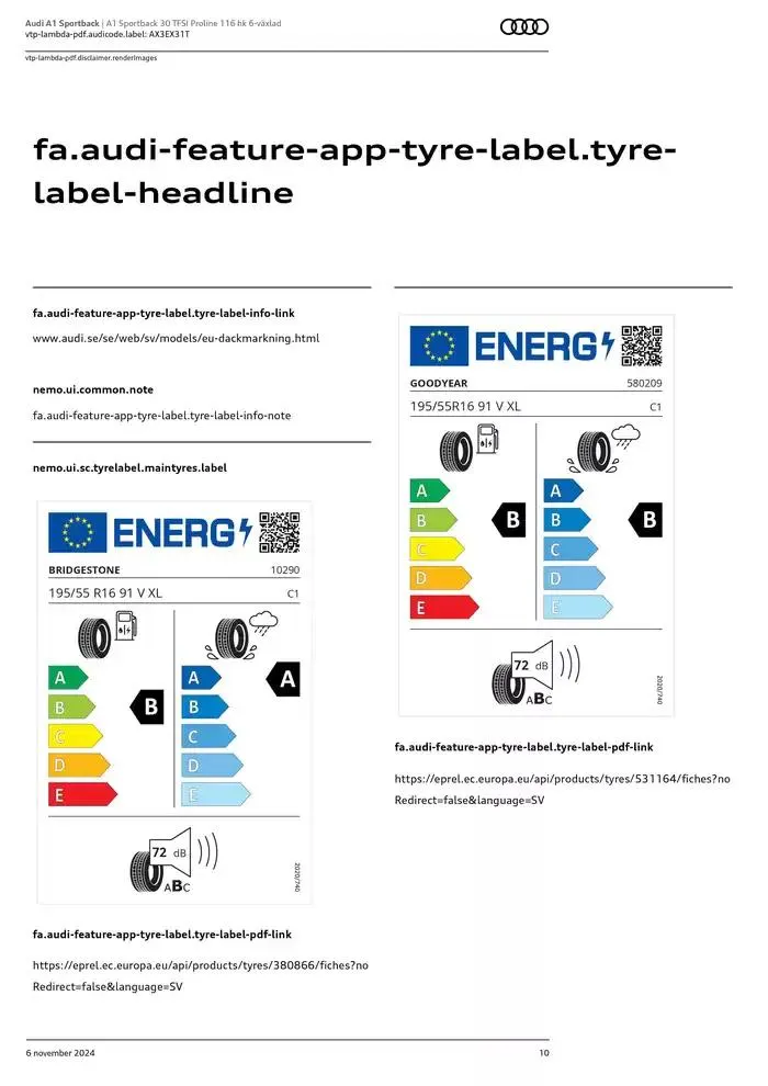 Audi A1 Sportback från 6 november till 6 november 2025 - Reklamblad sidor 10