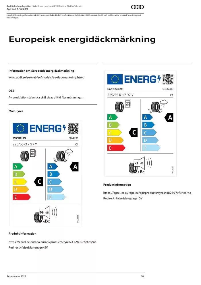 Audi A4 allroad quattro från 14 december till 14 december 2025 - Reklamblad sidor 10