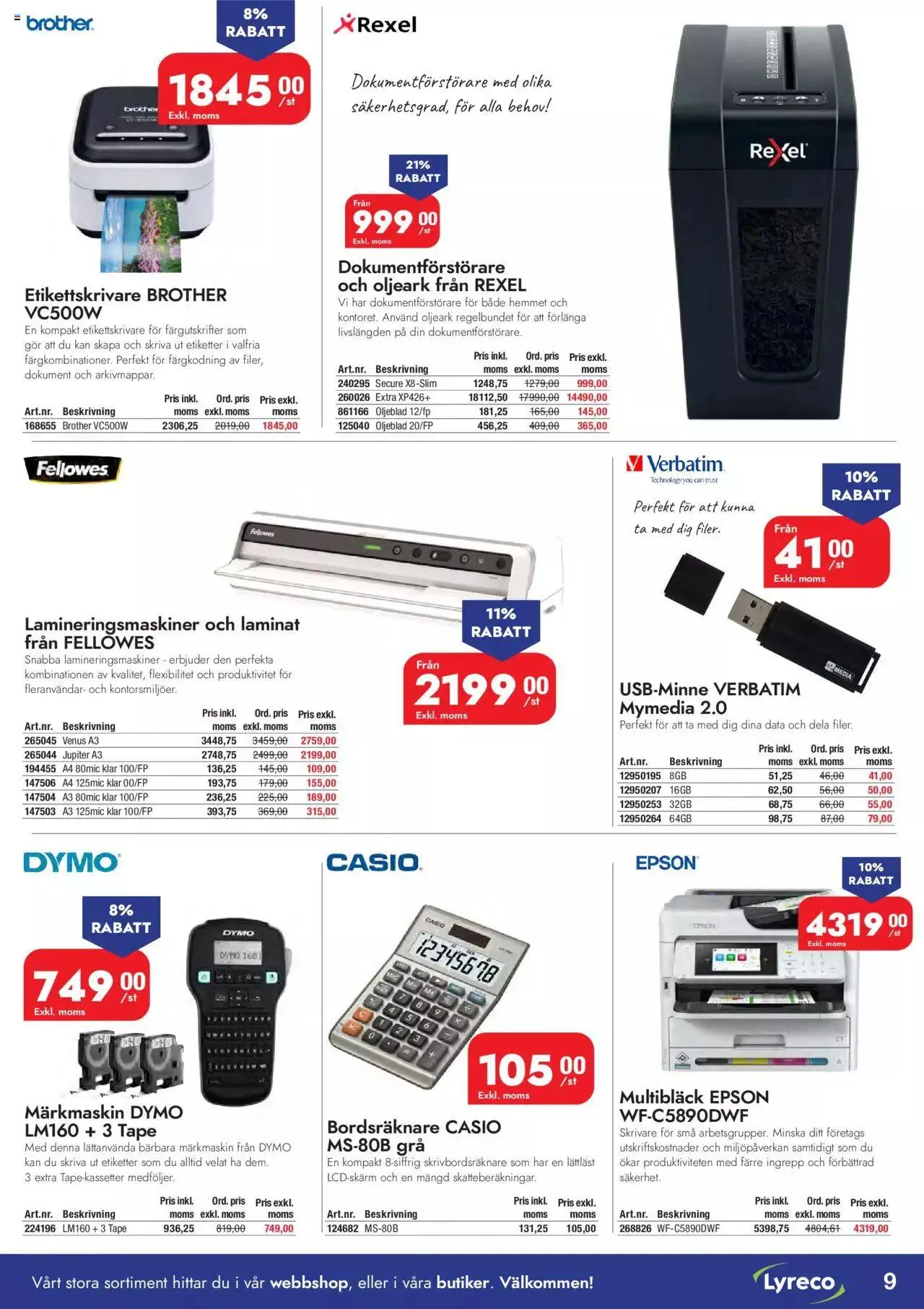 Lyreco Inspiration från 3 april till 31 december 2023 - Reklamblad sidor 9