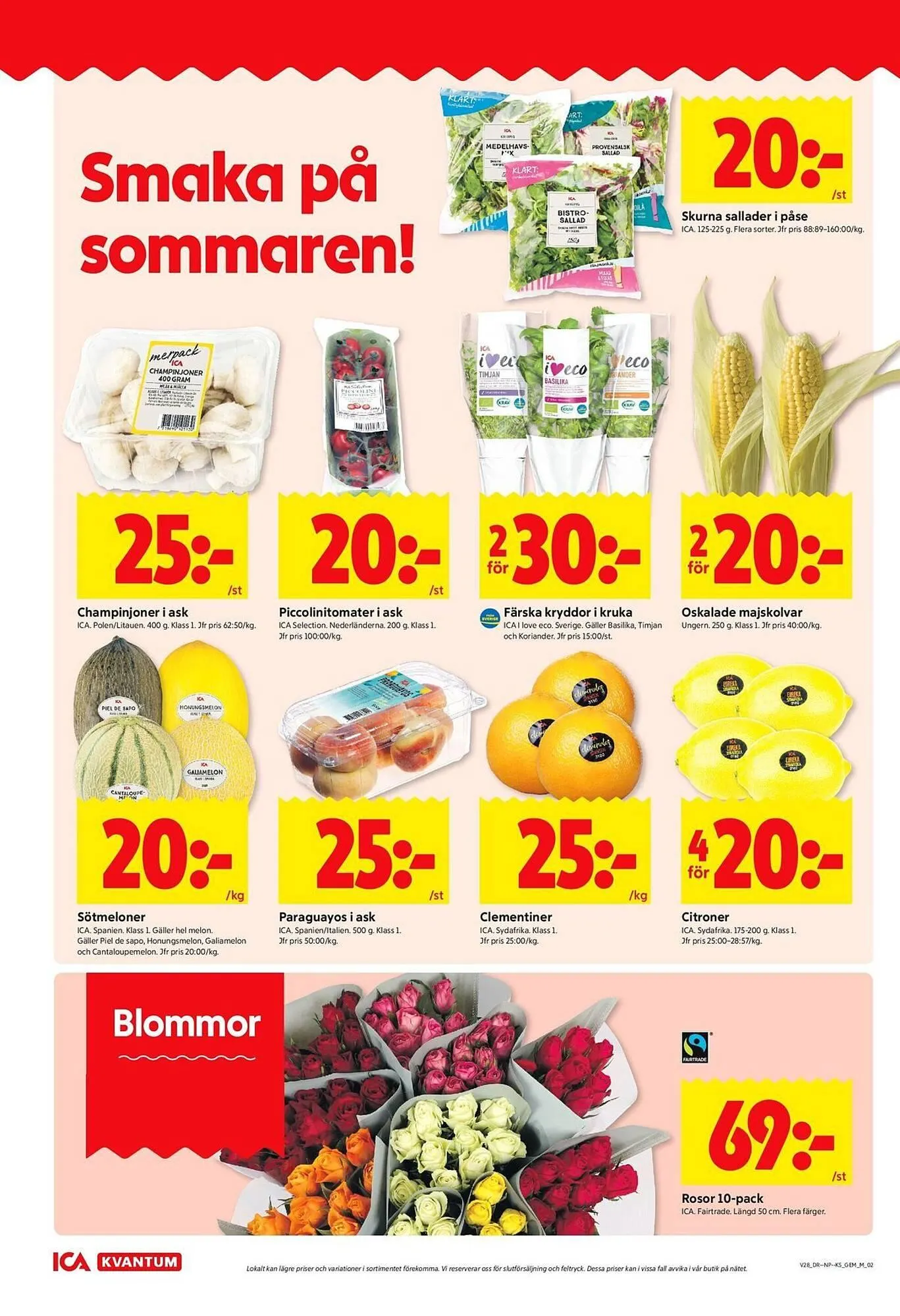 ICA Kvantum reklamblad från 7 juli till 13 juli 2025 - Reklamblad sidor 2
