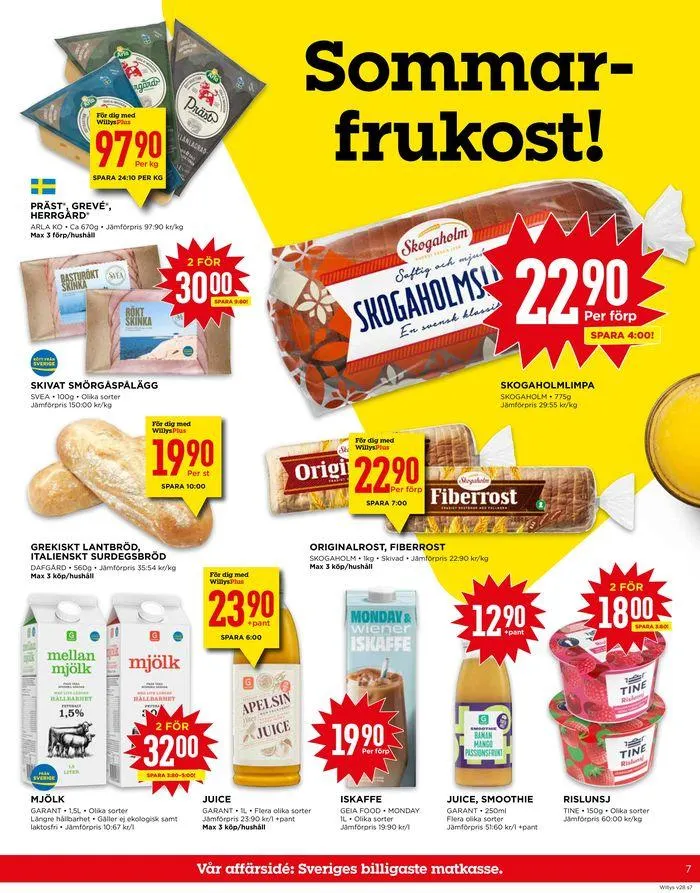 Willys Erbjudanden från 8 juli till 14 juli 2024 - Reklamblad sidor 7